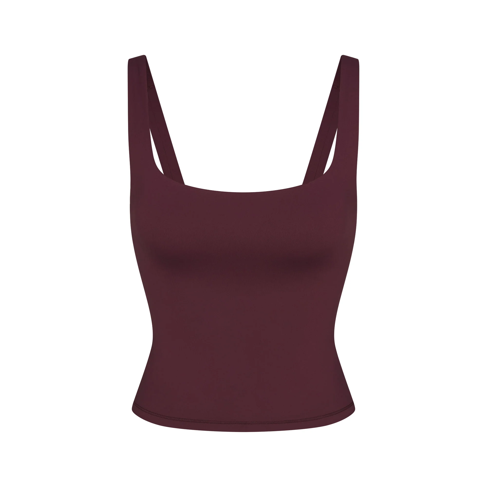 NikeSKIMS MATTE SQUARE NECK TANK | CURRANT