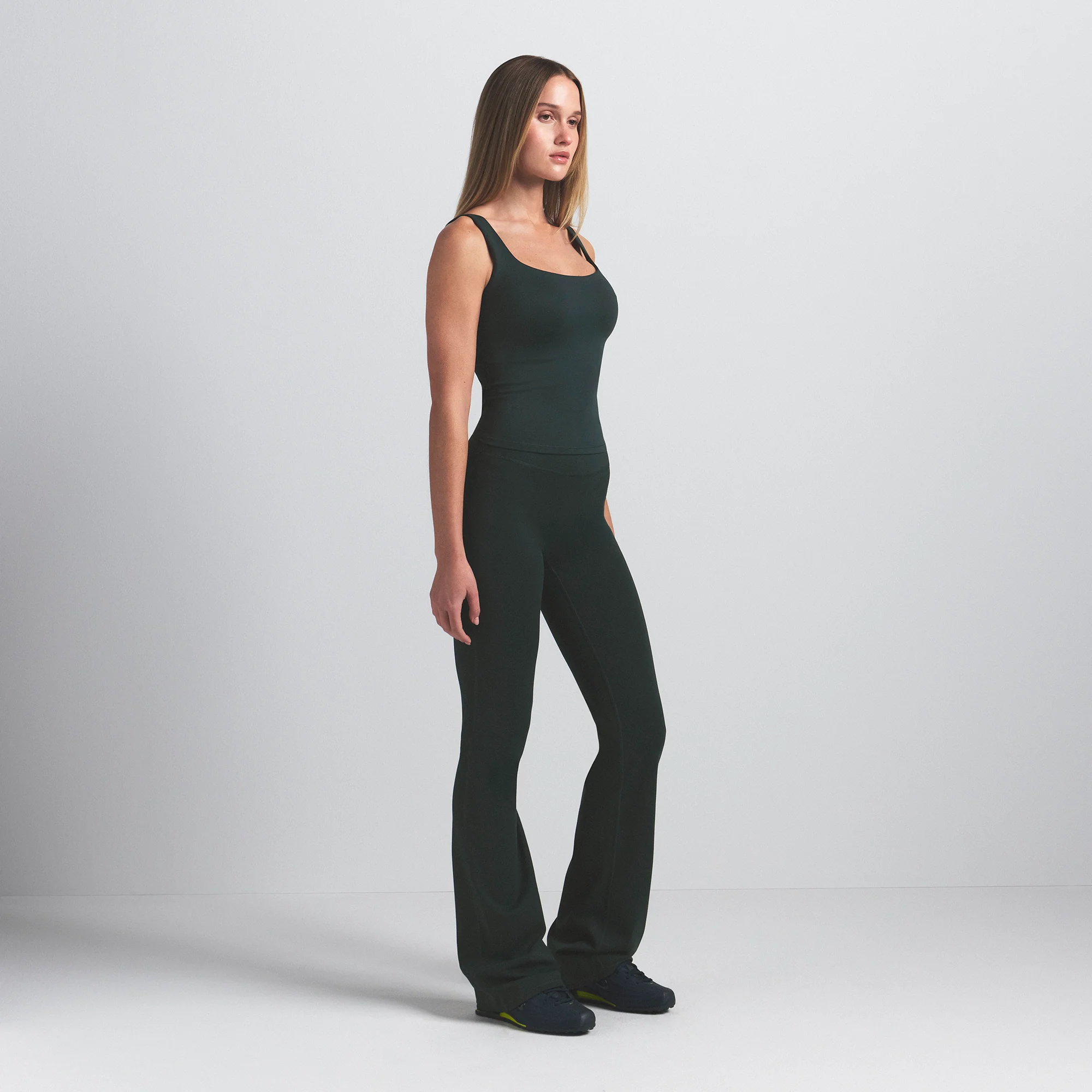 NikeSKIMS MATTE SQUARE NECK TANK | DARK TEAL - Image 5