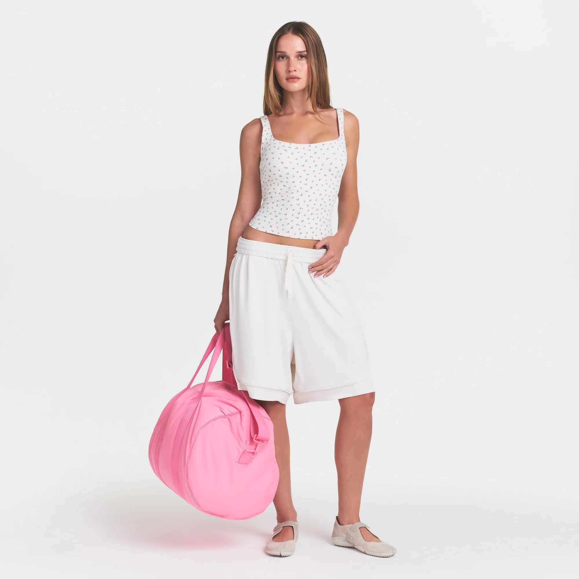 NikeSKIMS MATTE SQUARE NECK TANK | DITSY FLORAL PRINT - Image 2