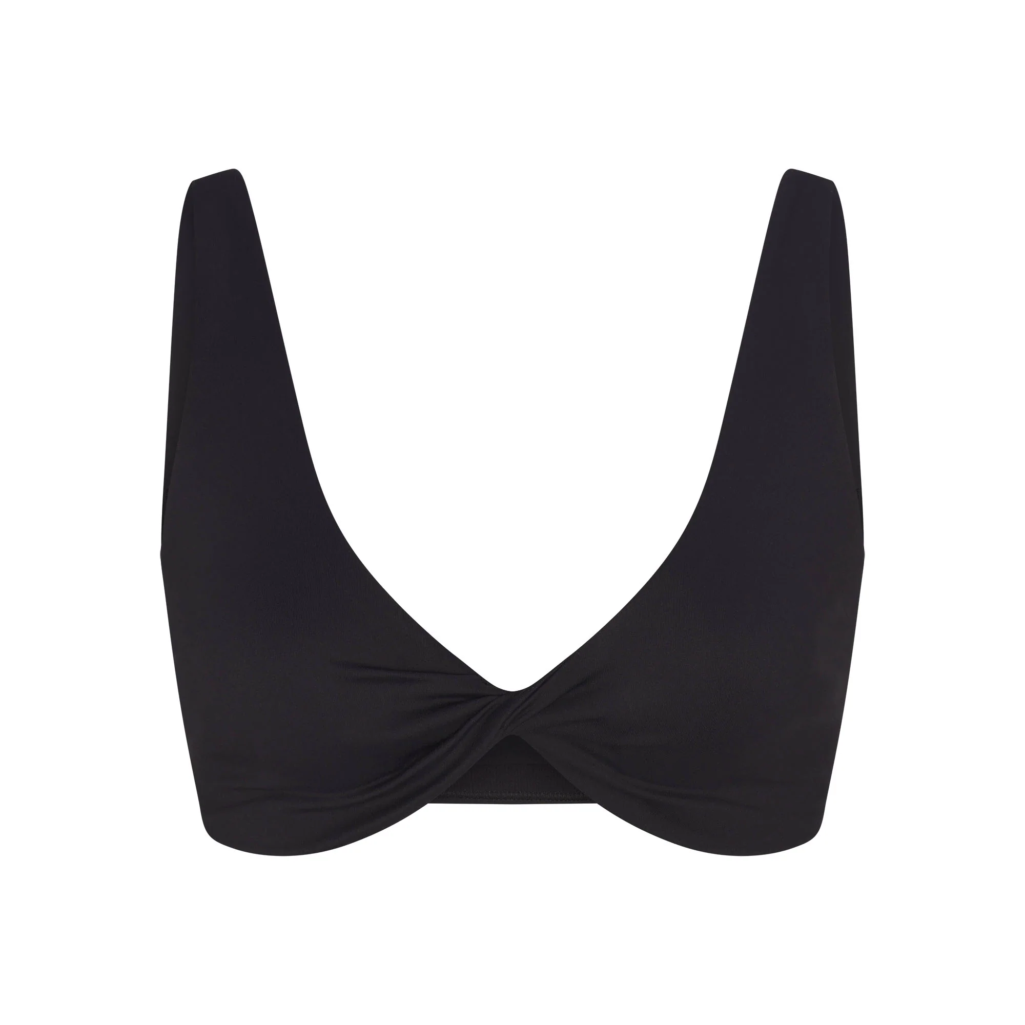NikeSKIMS MATTE TWIST-FRONT BRA | OBSIDIAN