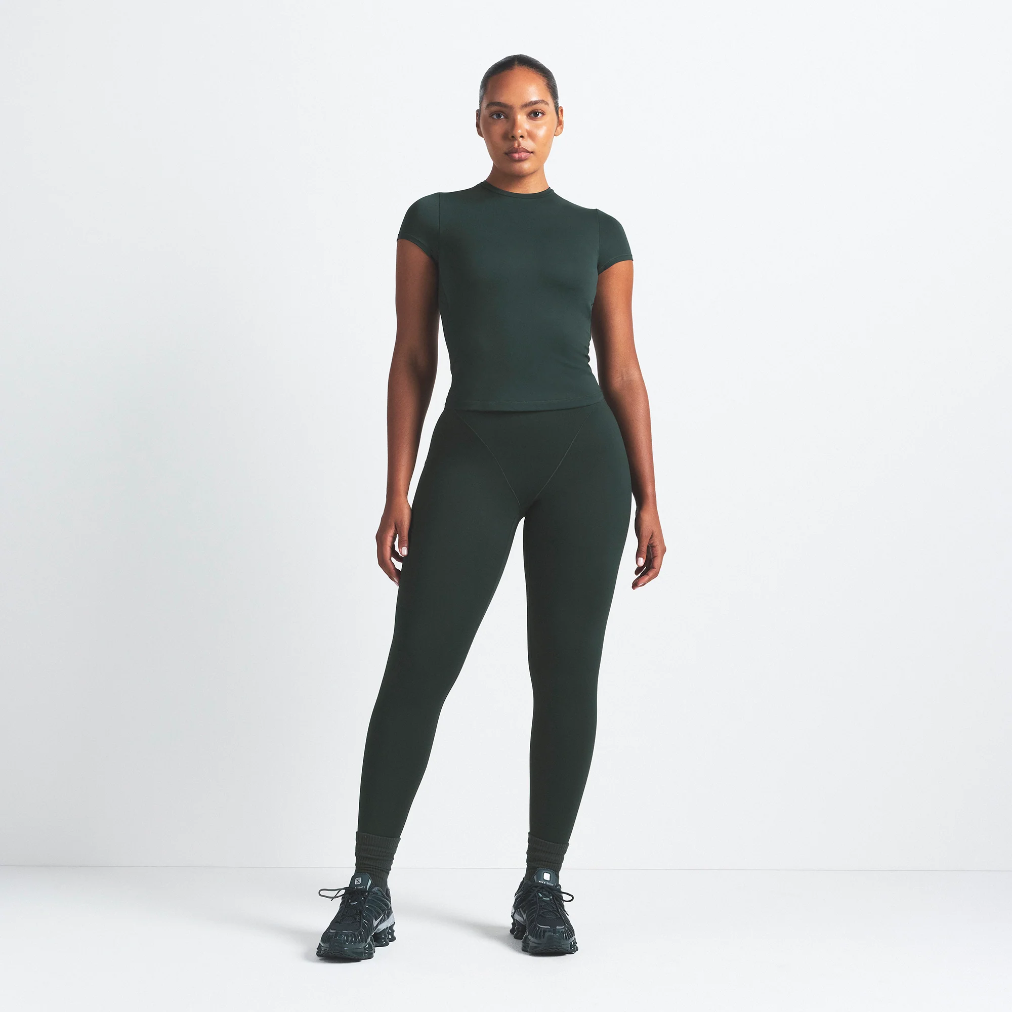 NikeSKIMS MATTE V-LINE 26" LEGGING | DARK TEAL - Image 6