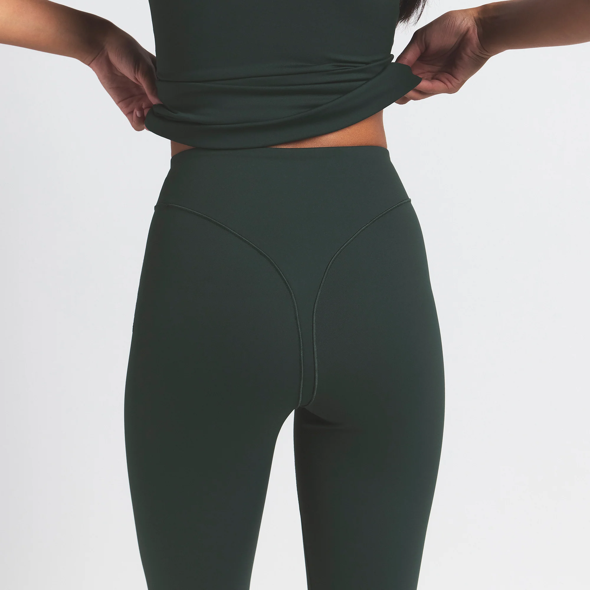 NikeSKIMS MATTE V-LINE 39" STRAIGHT LEGGING | DARK TEAL - Image 3
