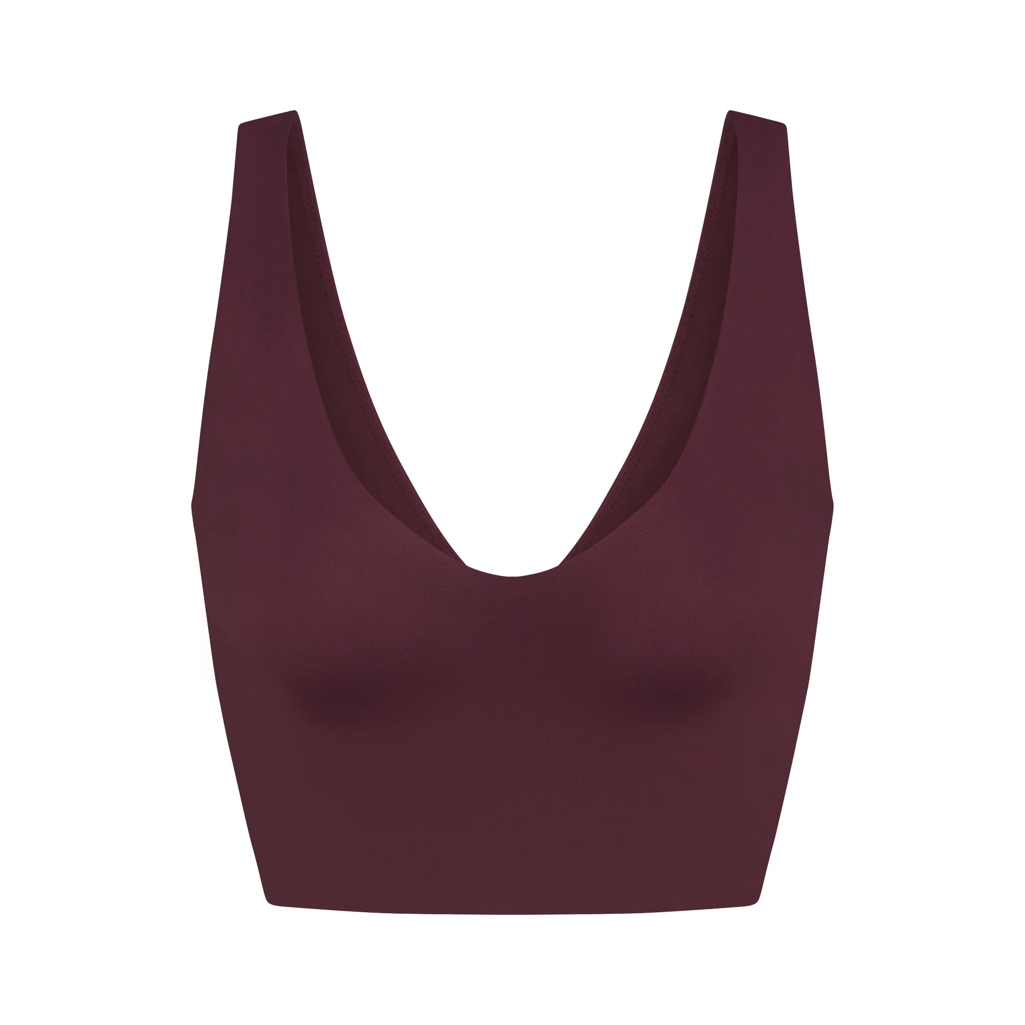 NikeSKIMS MATTE V-NECK BRA TOP | CURRANT