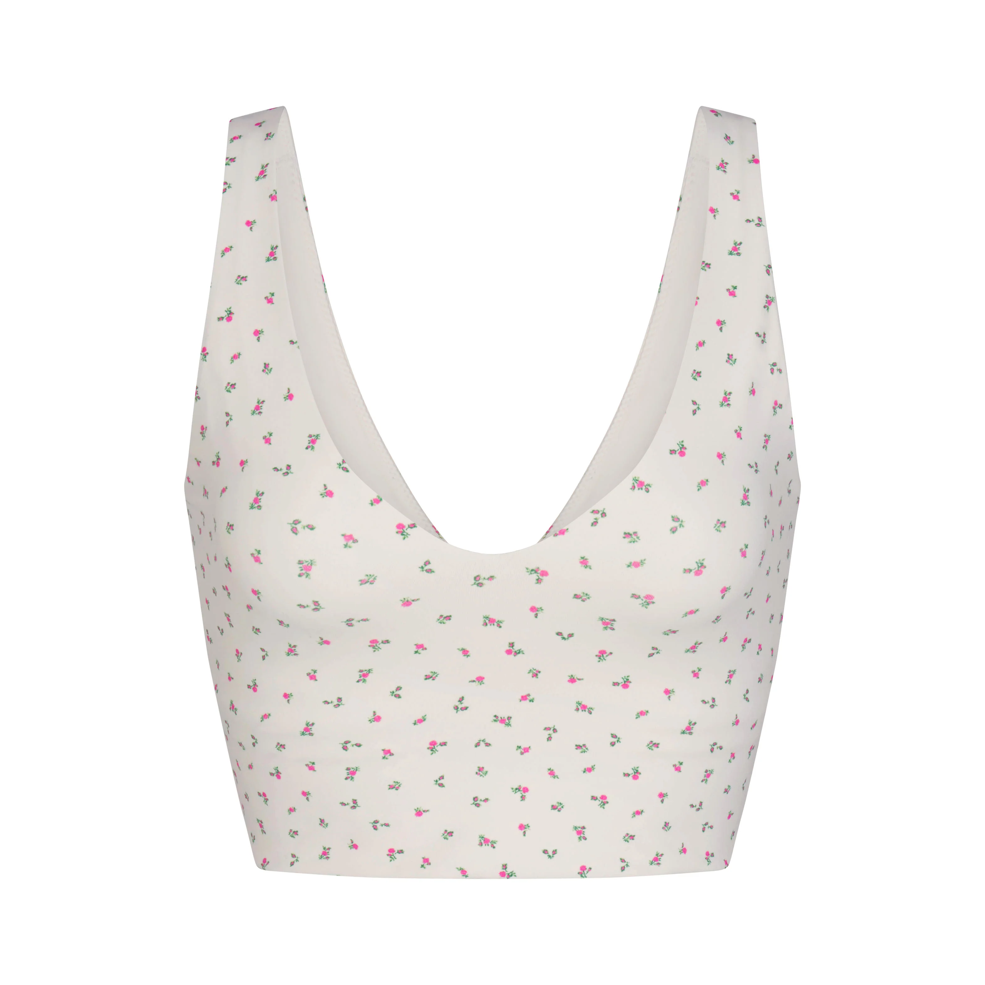 NikeSKIMS MATTE V-NECK BRA TOP | DITSY FLORAL PRINT