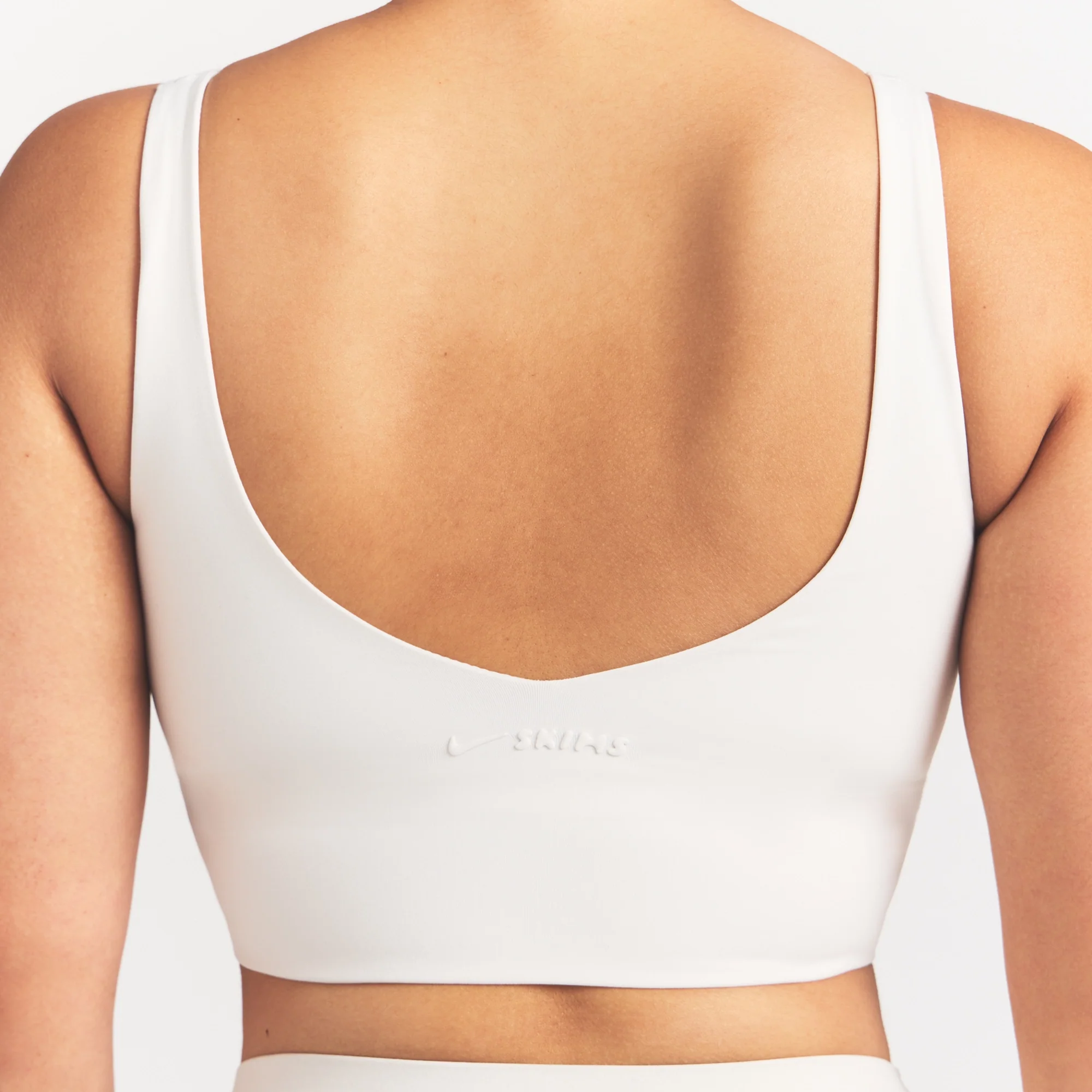NikeSKIMS MATTE V-NECK BRA TOP | IVORY - Image 4
