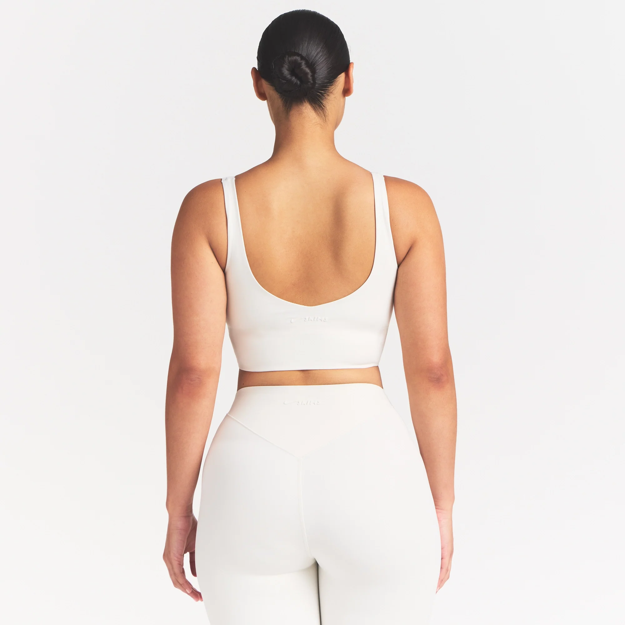 NikeSKIMS MATTE V-NECK BRA TOP | IVORY - Image 5