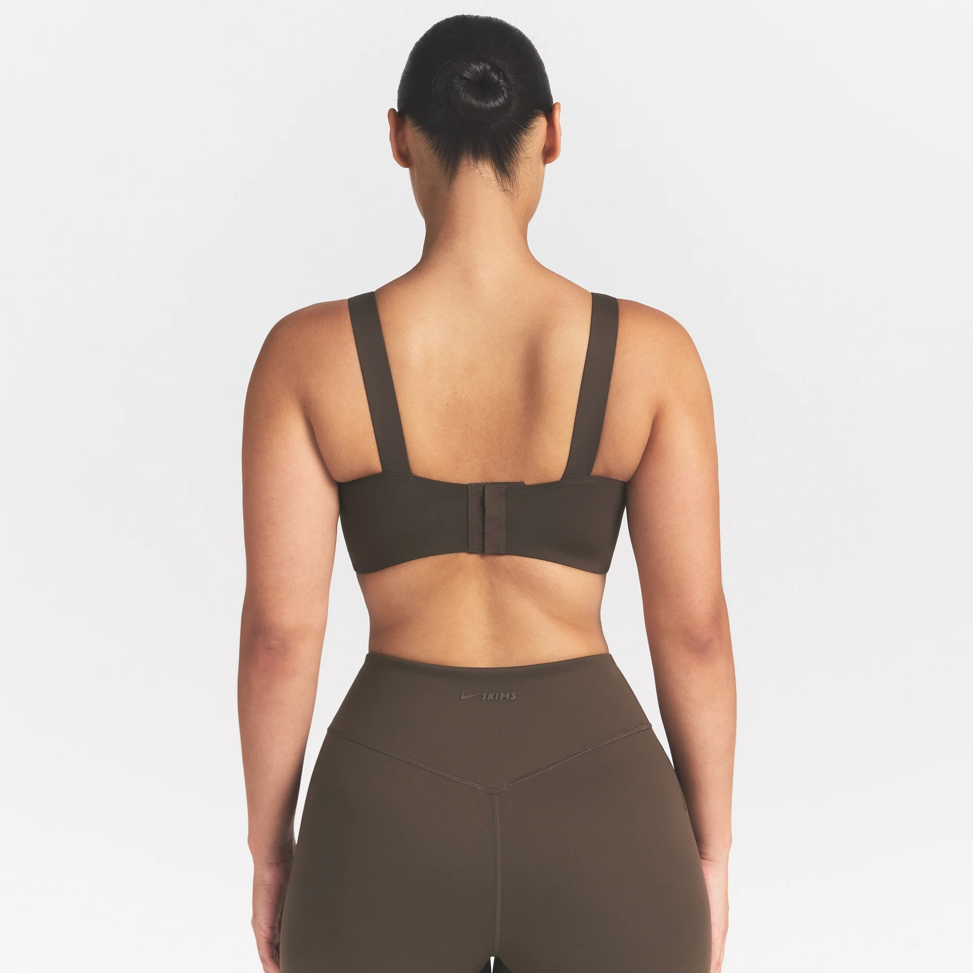 NikeSKIMS MATTE WIDE STRAP BRA | DARK SEPIA - Image 5