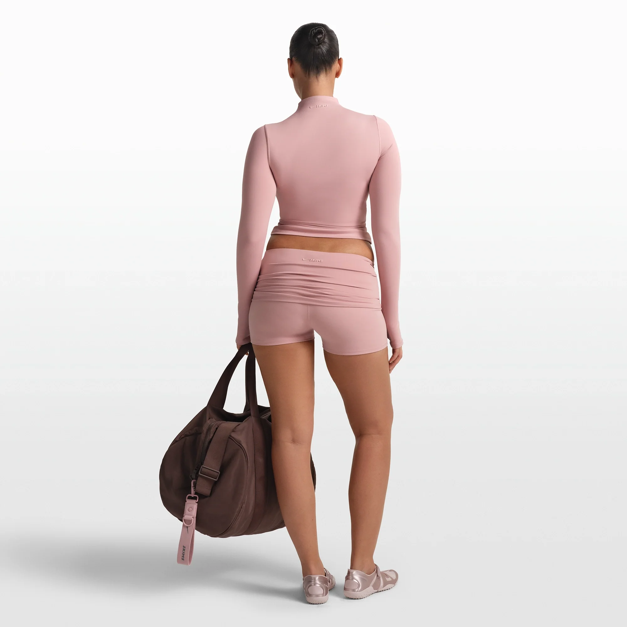 NikeSKIMS MATTE ZIP FRONT TOP | HIMALAYAN - Image 6