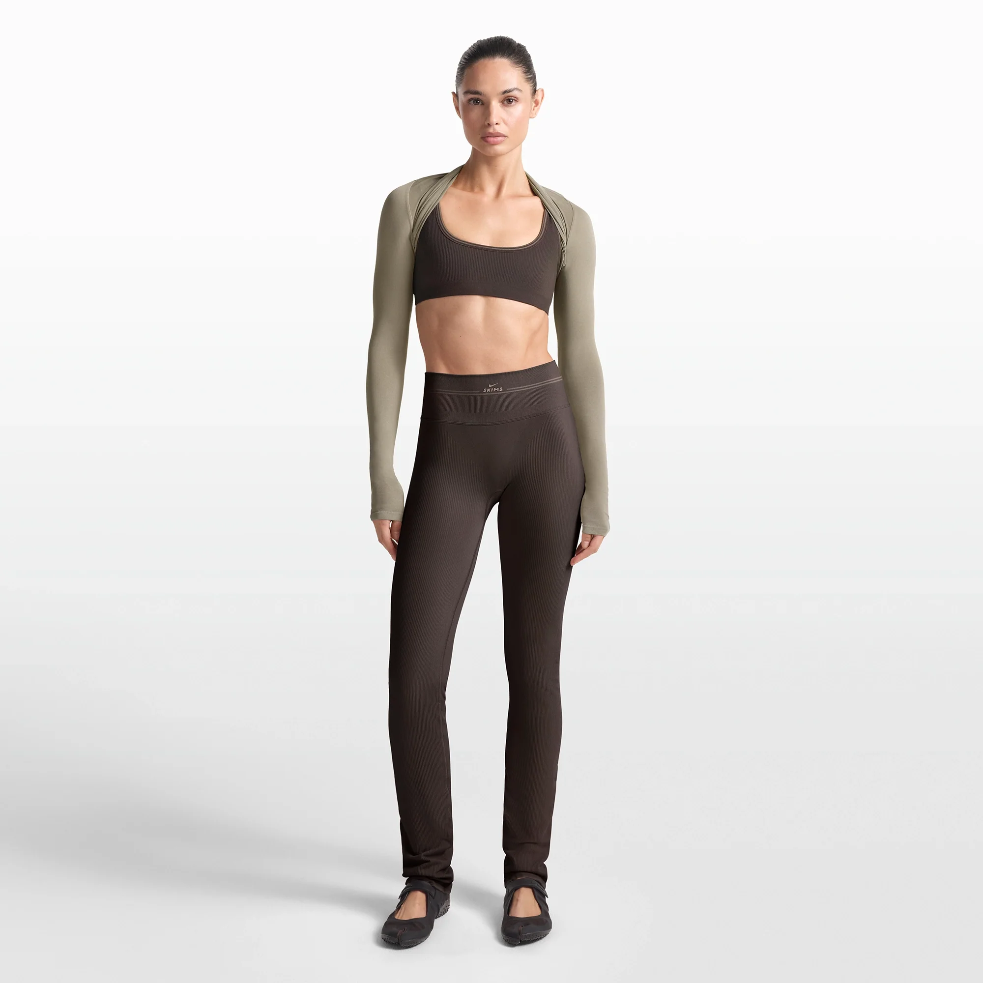 NikeSKIMS RIBBED SEAMLESS 34" STRAIGHT LEGGING | PHOENIX - Image 2