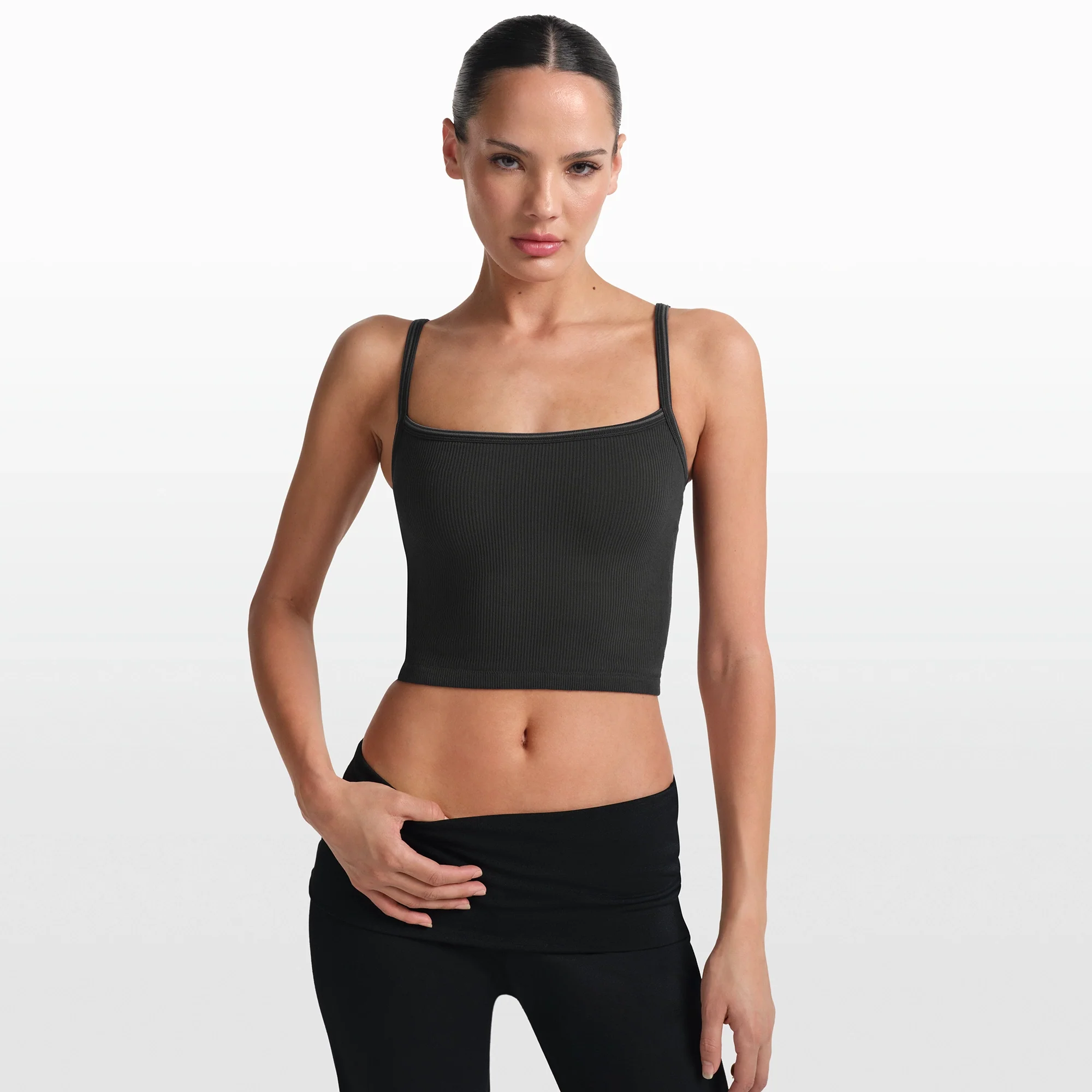 NikeSKIMS RIBBED SEAMLESS CAMI | OBSIDIAN - Image 3