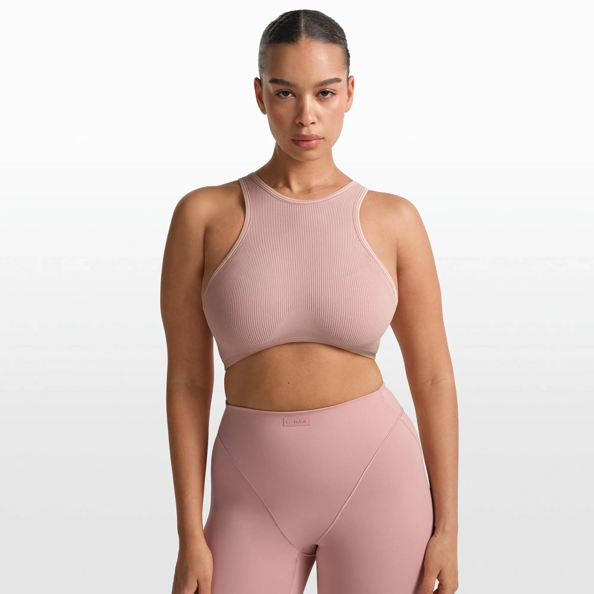 NikeSKIMS RIBBED SEAMLESS RACER FRONT BRA | HIMALAYAN - Image 3
