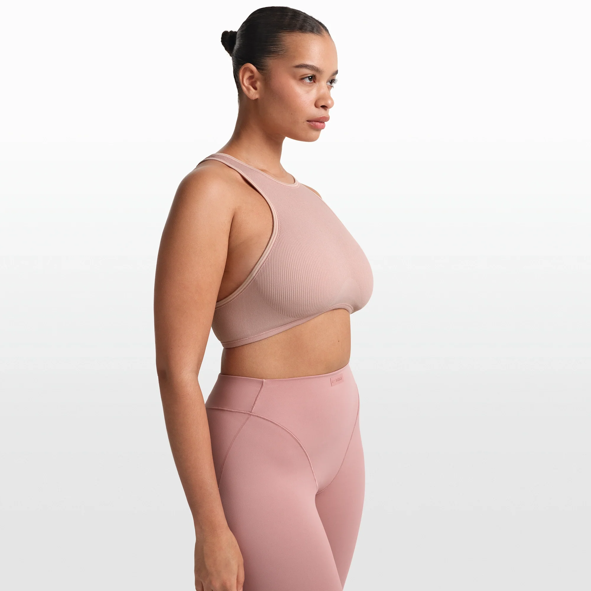 NikeSKIMS RIBBED SEAMLESS RACER FRONT BRA | HIMALAYAN - Image 5