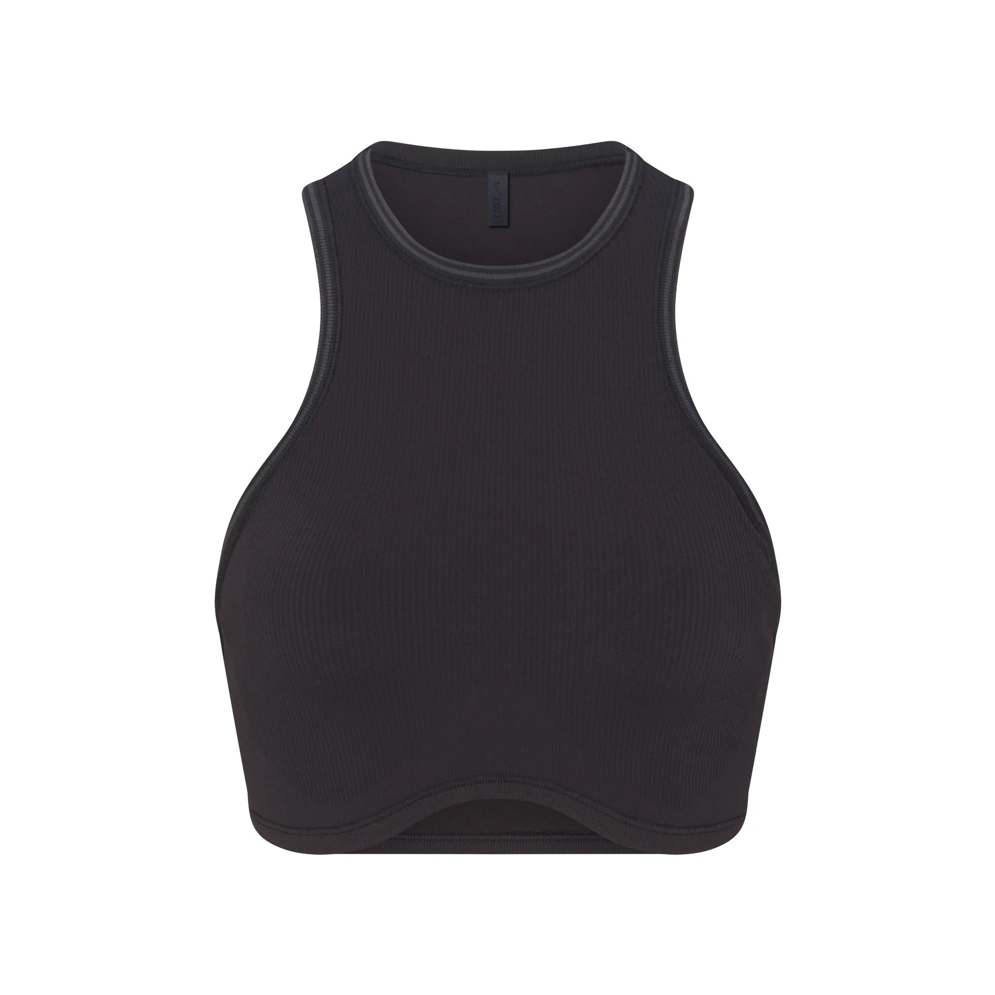 NikeSKIMS RIBBED SEAMLESS RACER FRONT BRA | OBSIDIAN