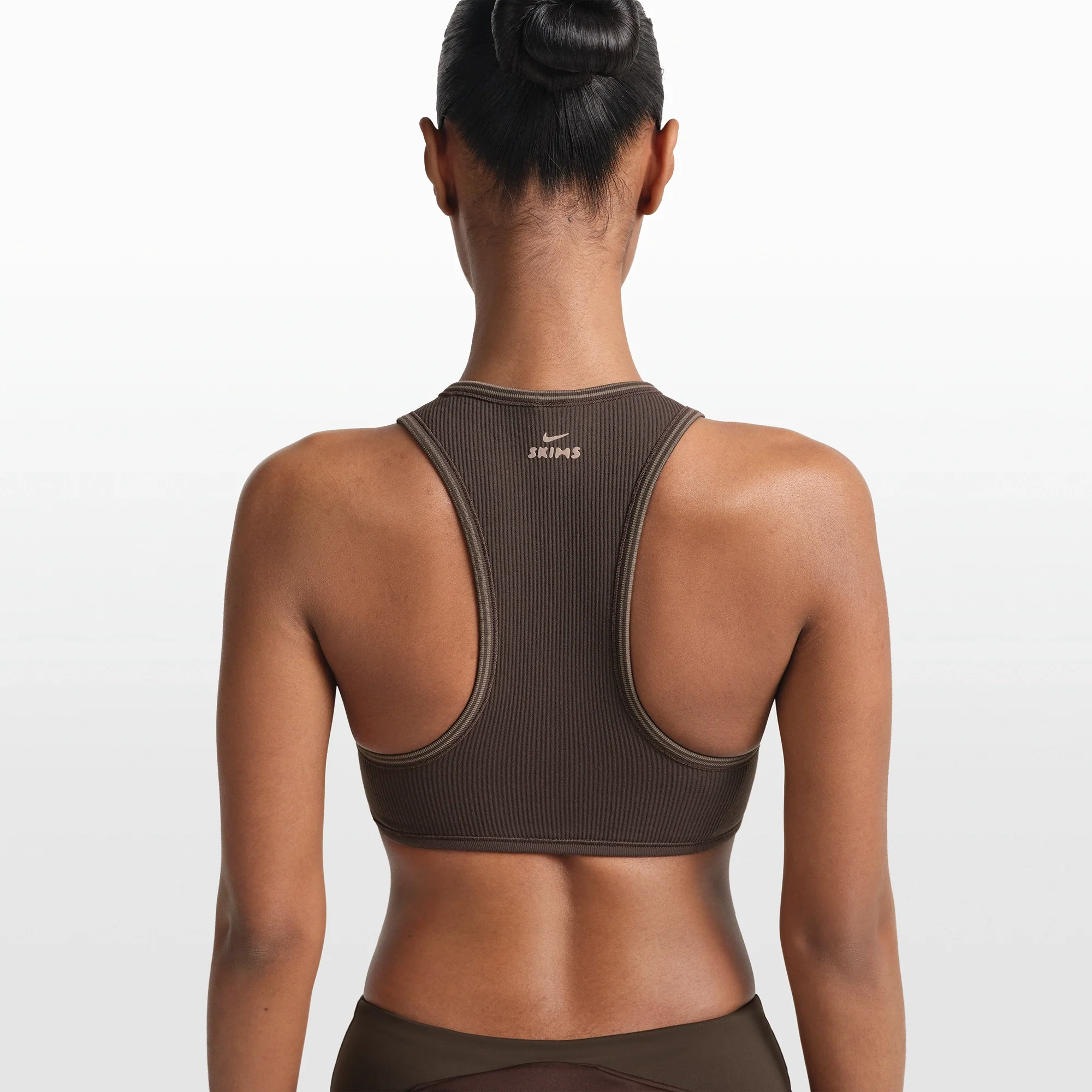NikeSKIMS RIBBED SEAMLESS RACER FRONT BRA | PHOENIX - Image 4
