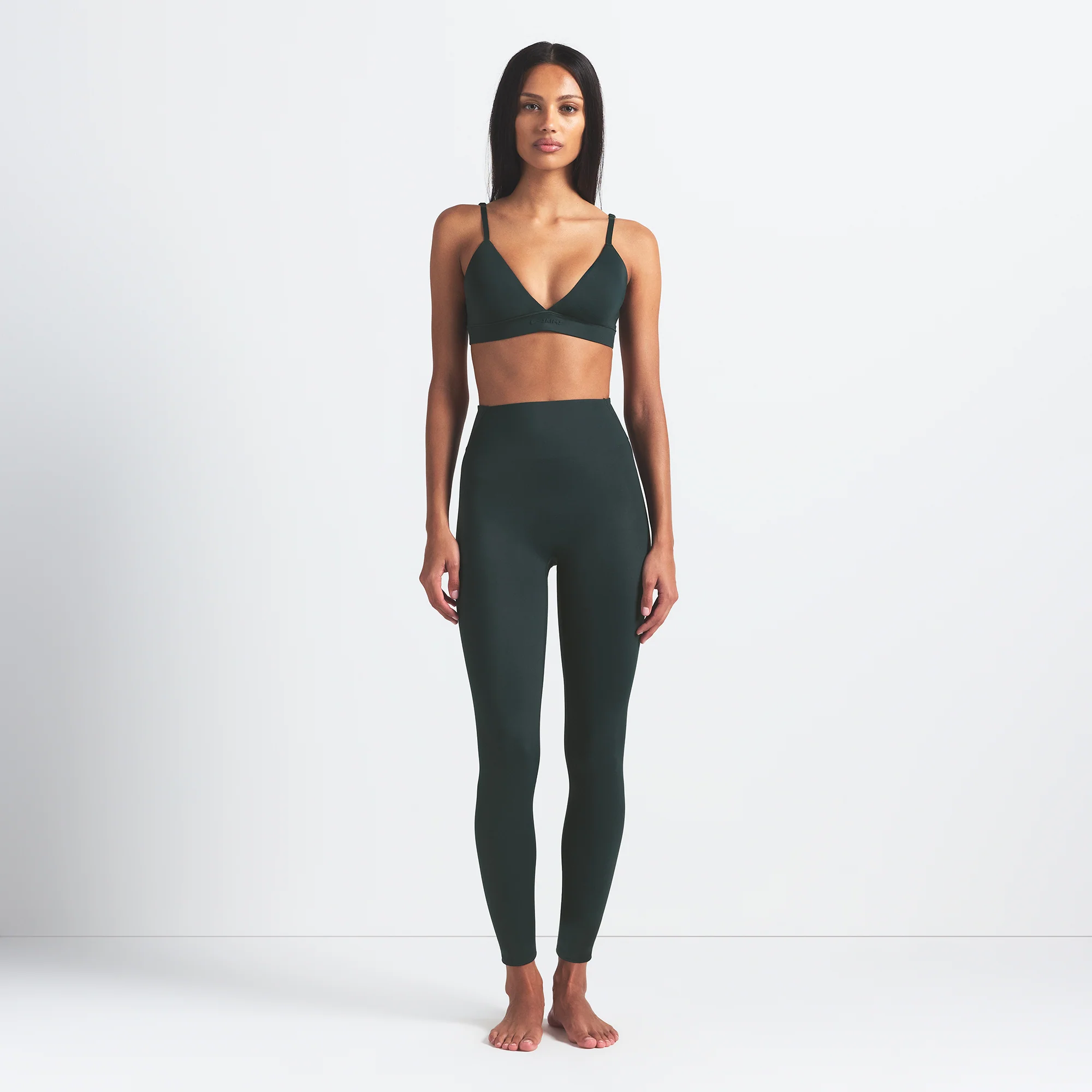NikeSKIMS SHINE BONDED WAIST 26" LEGGING | DARK TEAL - Image 2