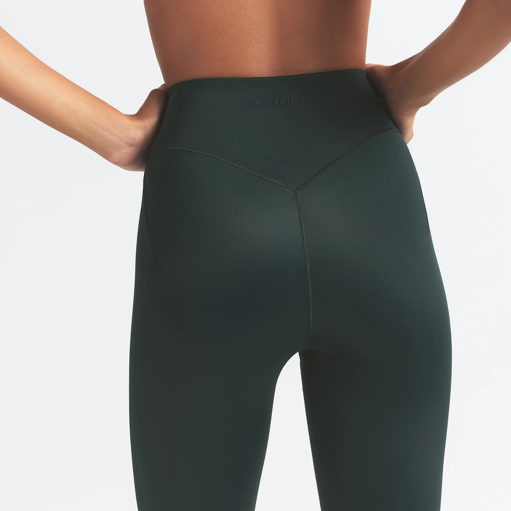 NikeSKIMS SHINE BONDED WAIST 26" LEGGING | DARK TEAL - Image 4