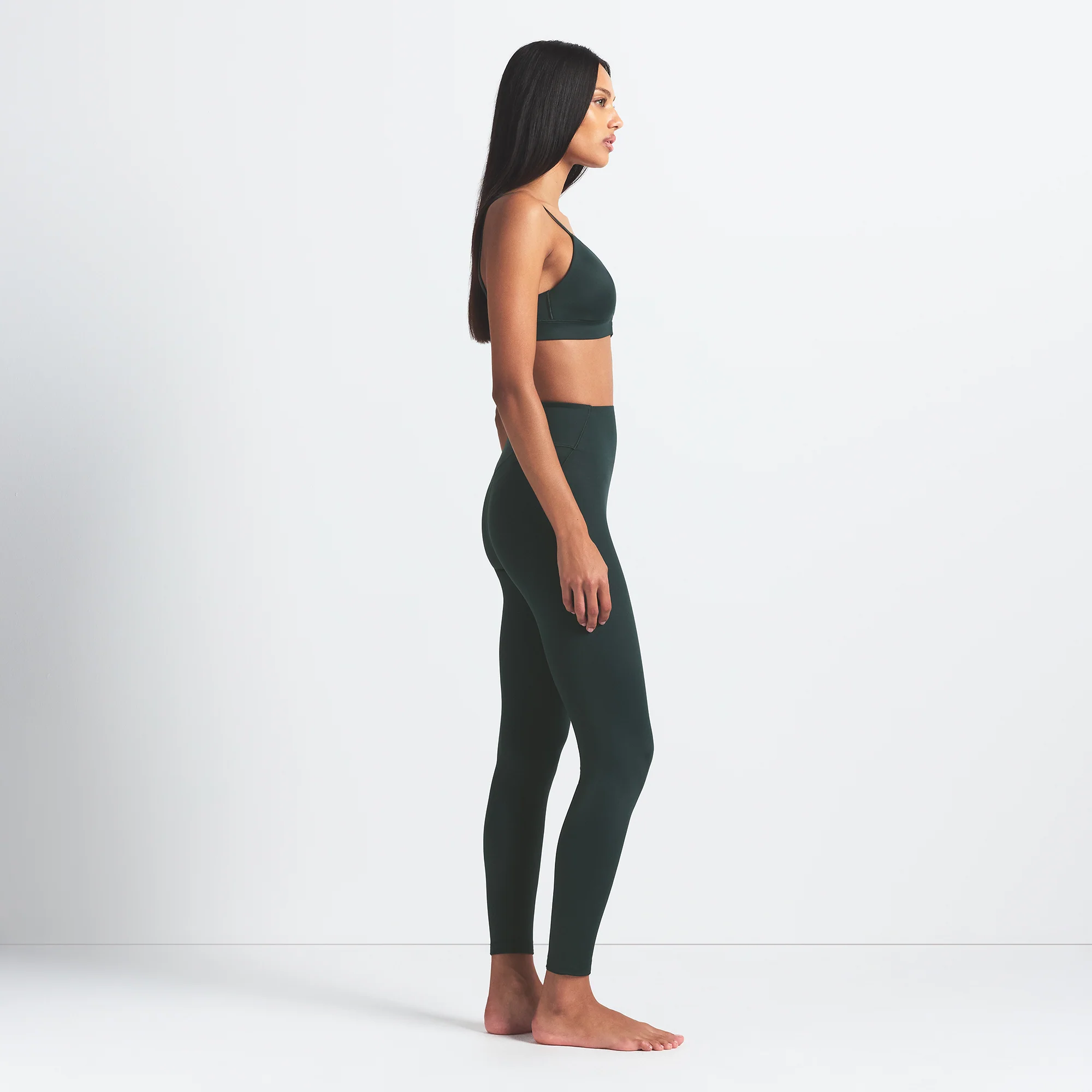 NikeSKIMS SHINE BONDED WAIST 26" LEGGING | DARK TEAL - Image 5