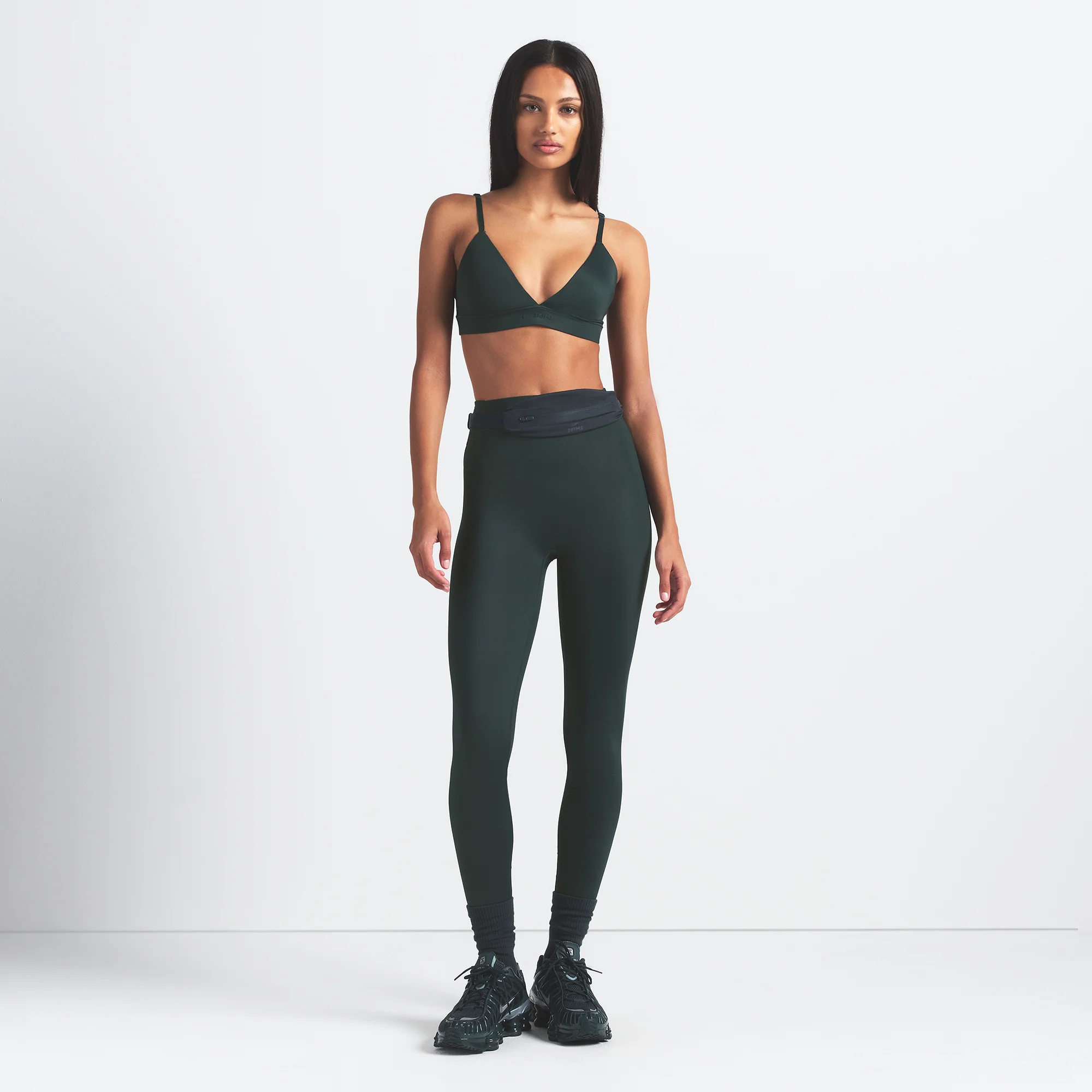 NikeSKIMS SHINE BONDED WAIST 26" LEGGING | DARK TEAL - Image 6