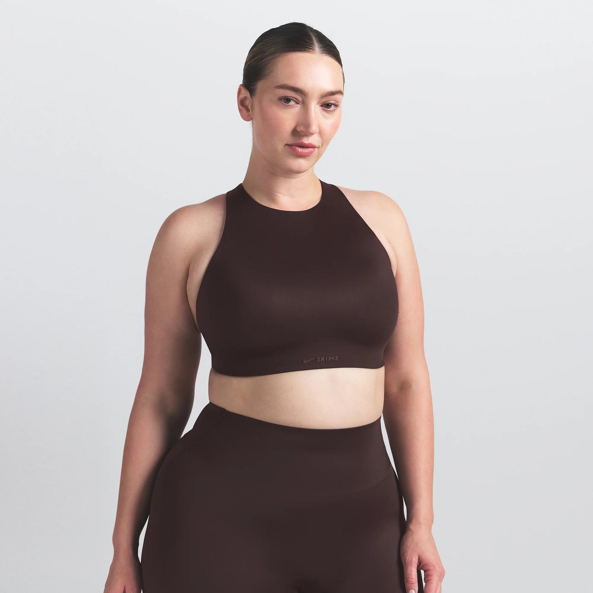 NikeSKIMS SHINE HIGH NECK BRA | PHOENIX - Image 3