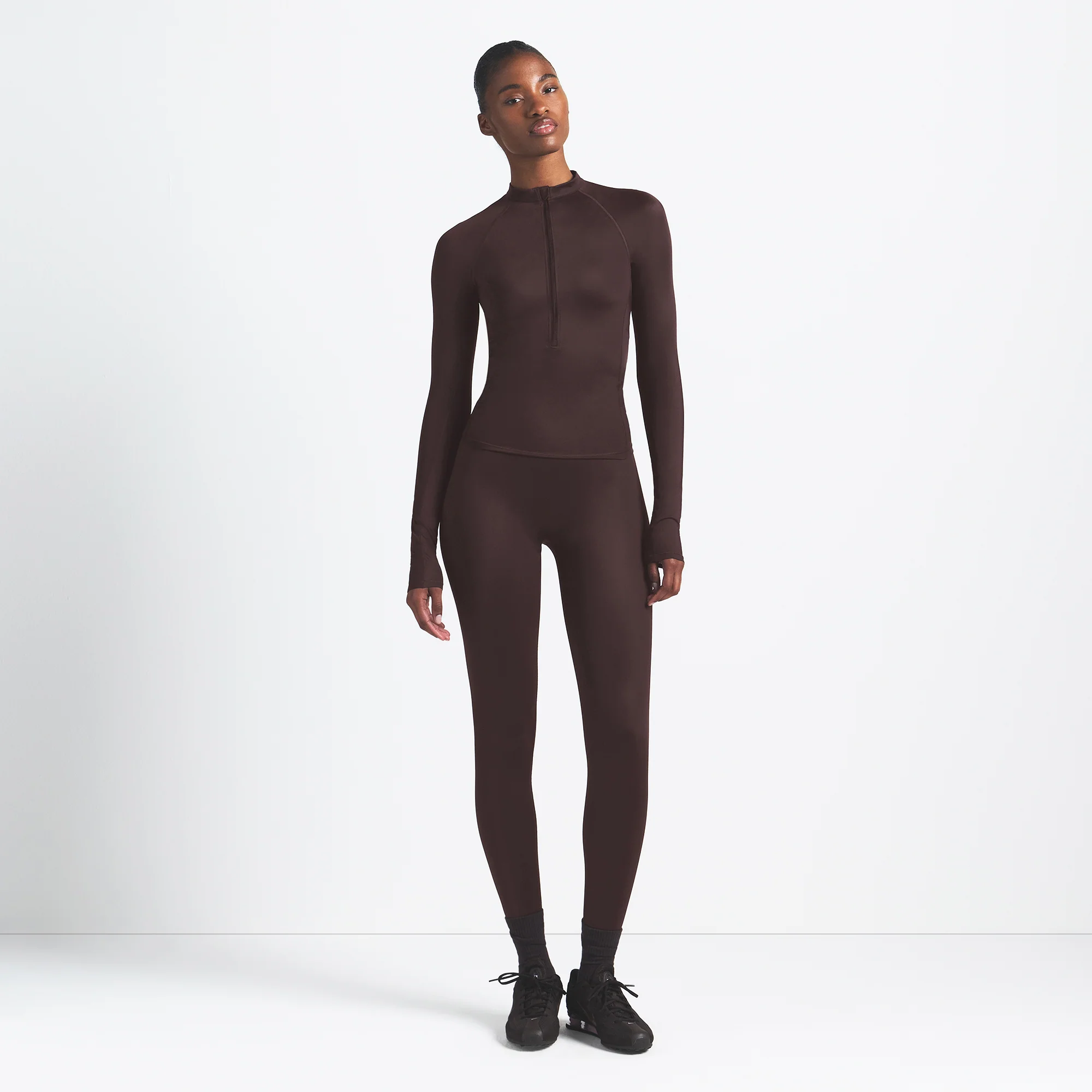 NikeSKIMS SHINE LONG SLEEVE HALF ZIP | PHOENIX - Image 2