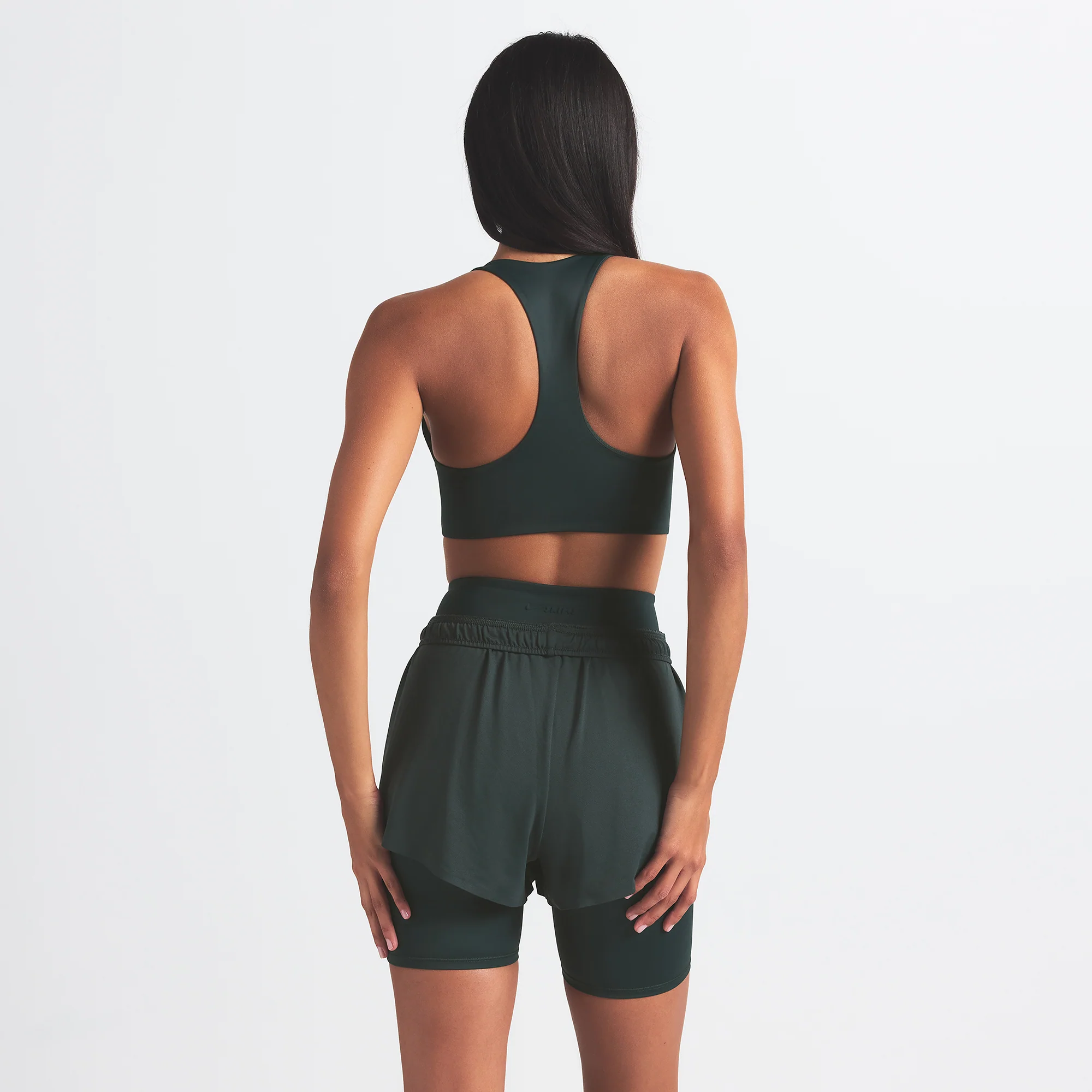 NikeSKIMS SHINE RACER BACK BRA | DARK TEAL - Image 3
