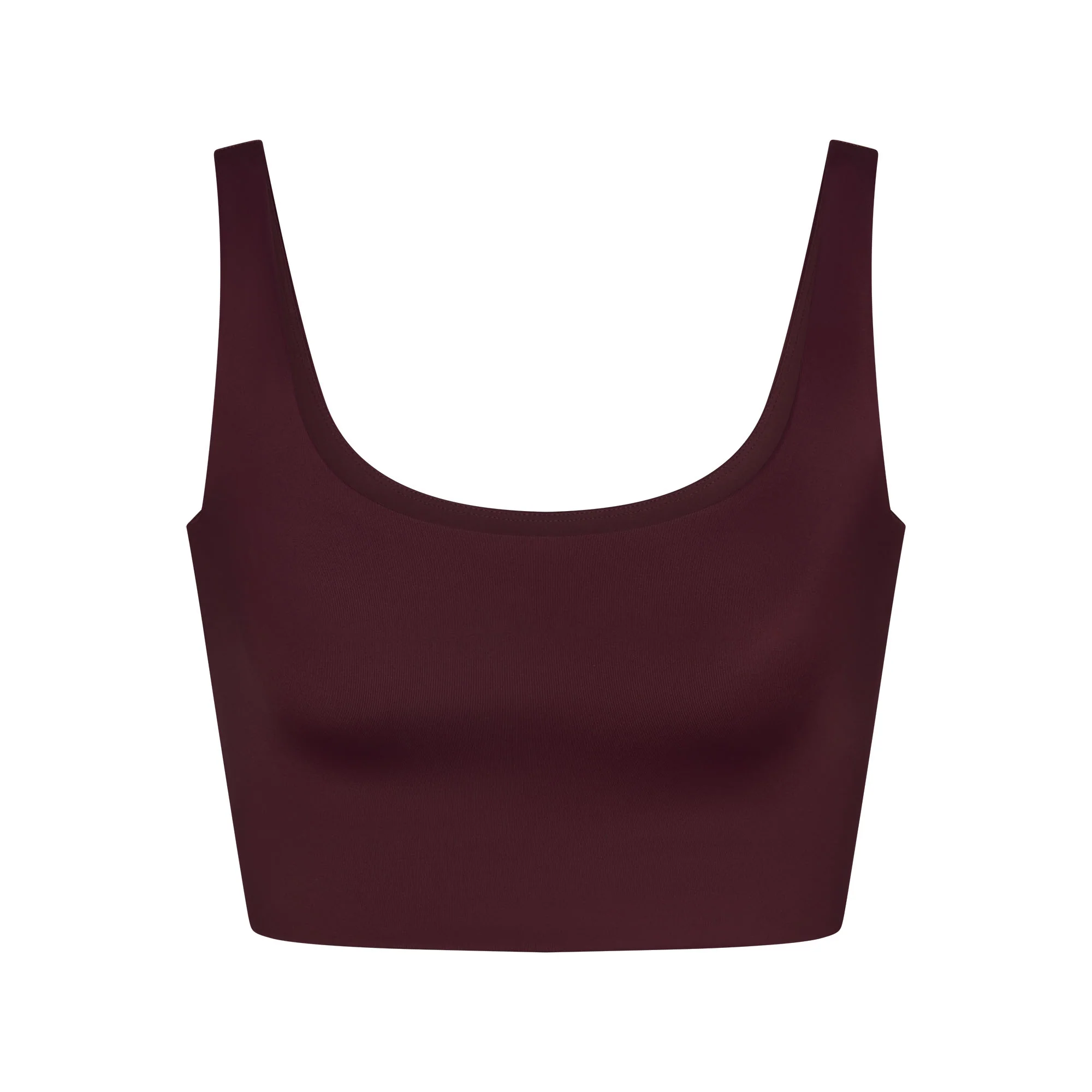 NikeSKIMS SHINE SCOOP NECK BRA TOP | CURRANT