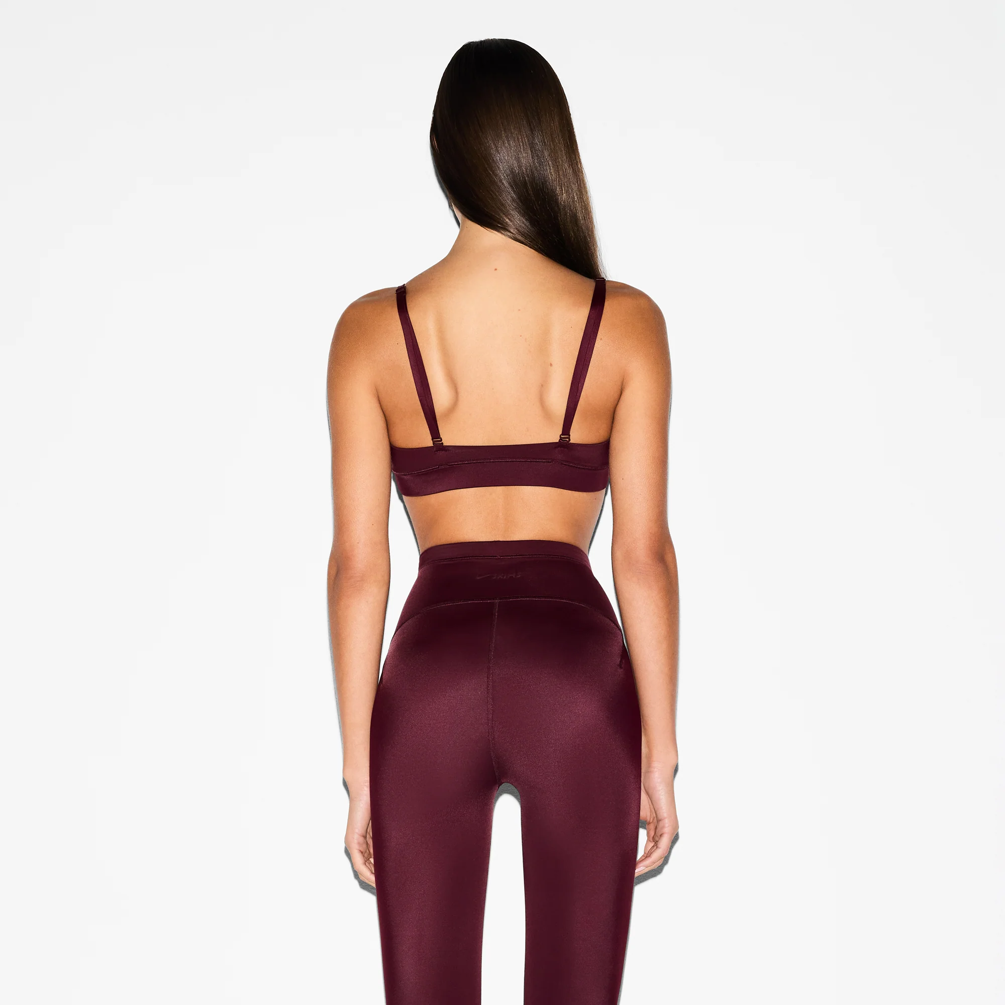 NikeSKIMS SHINE TRIANGLE BRA | CURRANT - Image 4