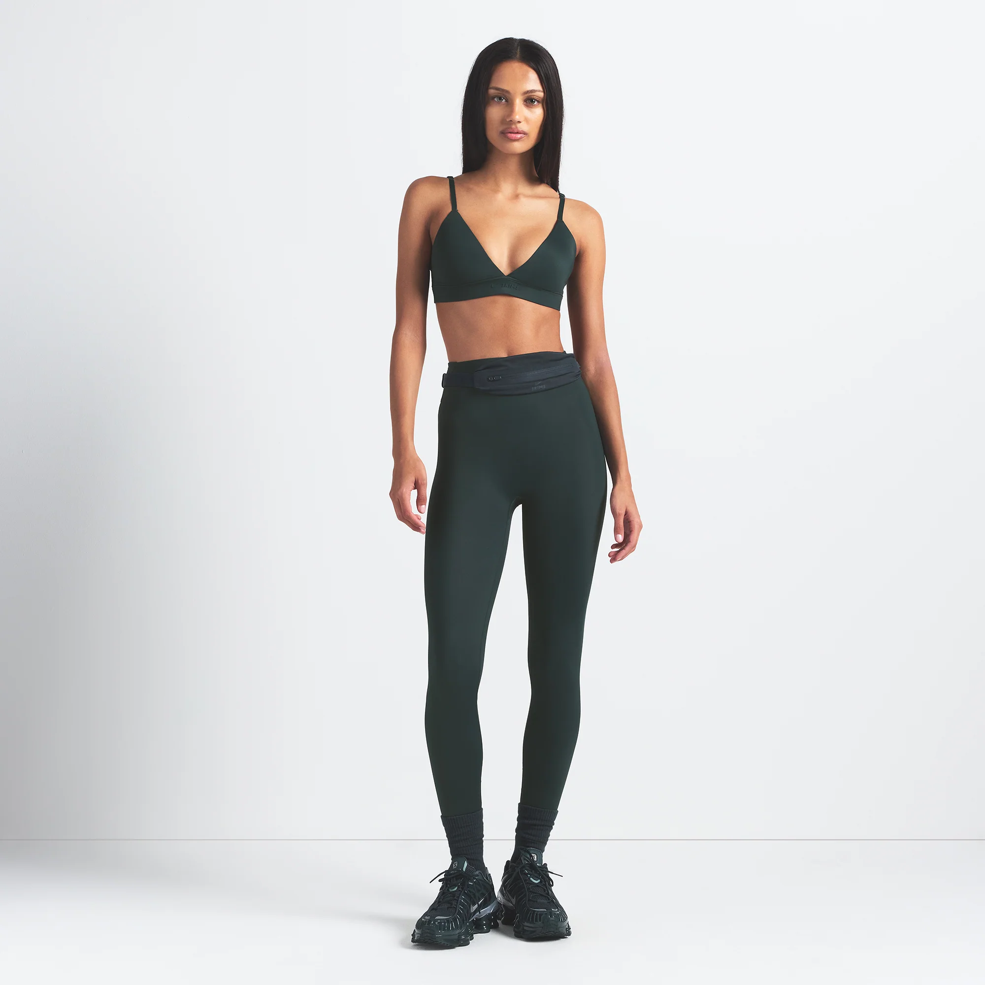 NikeSKIMS SHINE TRIANGLE BRA | DARK TEAL - Image 2