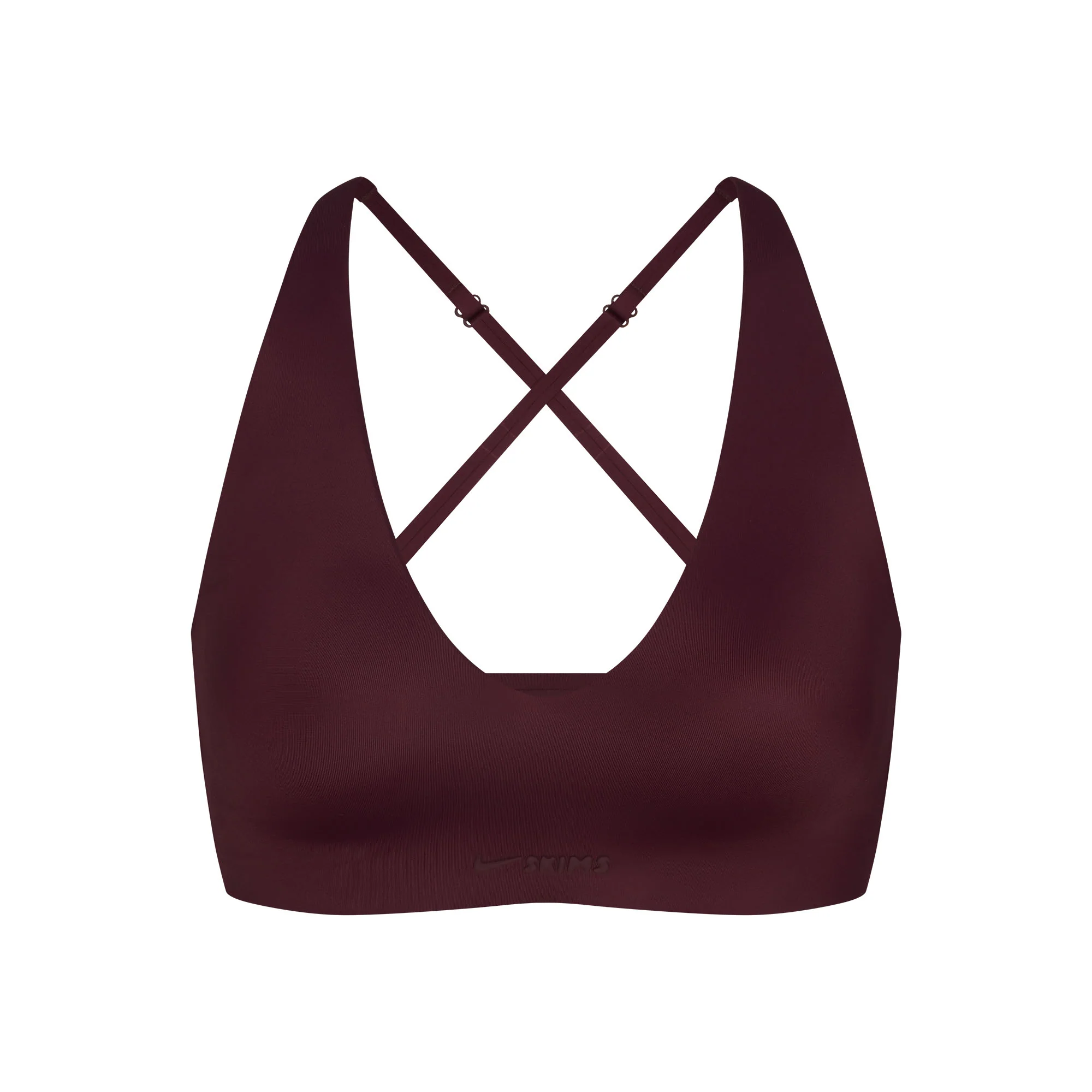 NikeSKIMS SHINE V-NECK BRA | CURRANT