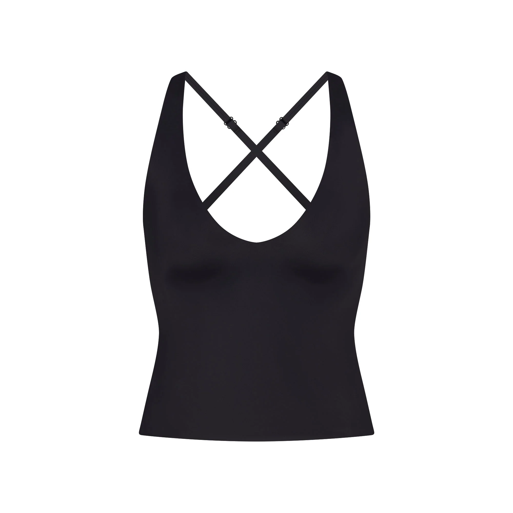 NikeSKIMS SHINE V-NECK TANK | OBSIDIAN