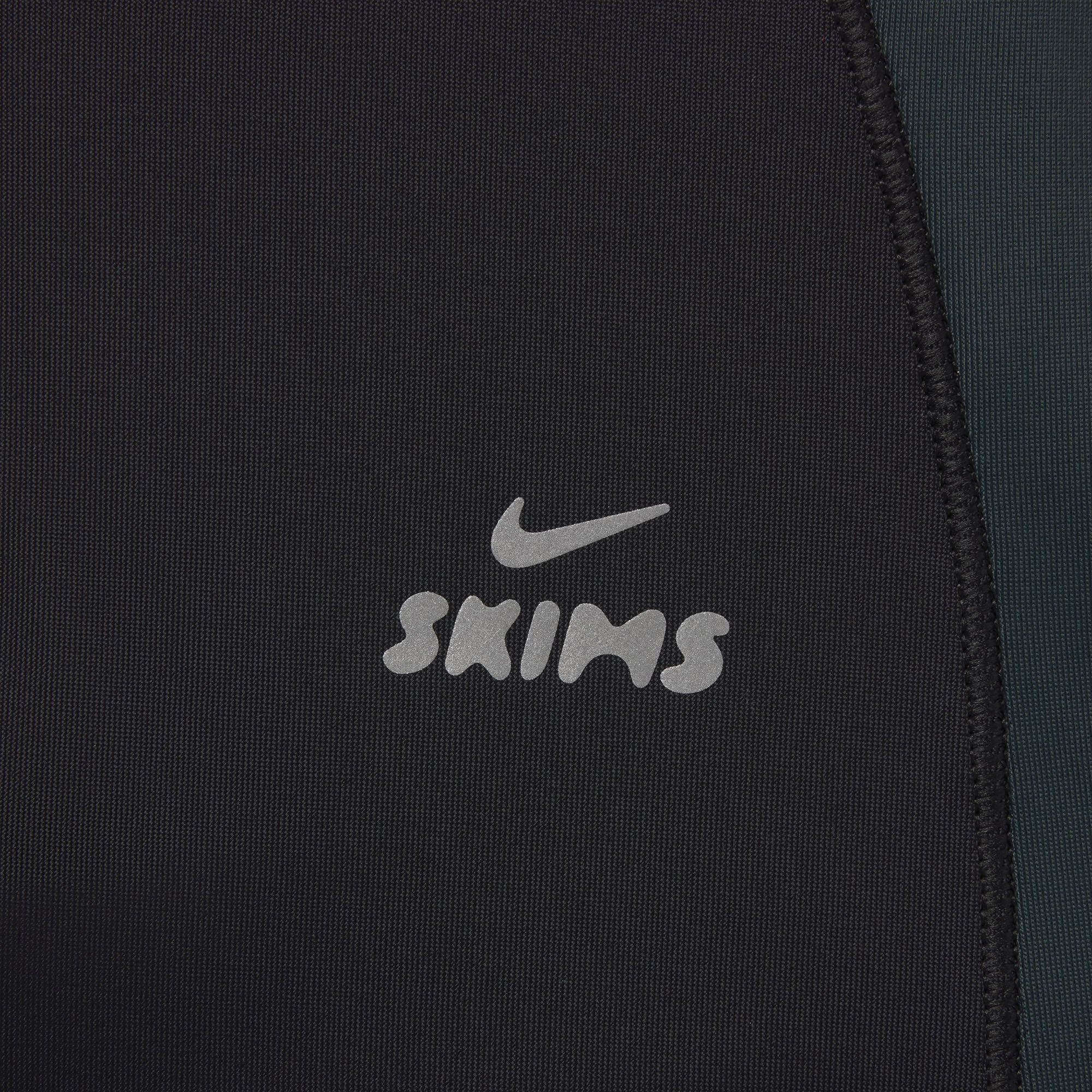 NikeSKIMS SHINE ZIP FRONT LONG ONE PIECE | OBSIDIAN AND DARK TEAL - Image 8
