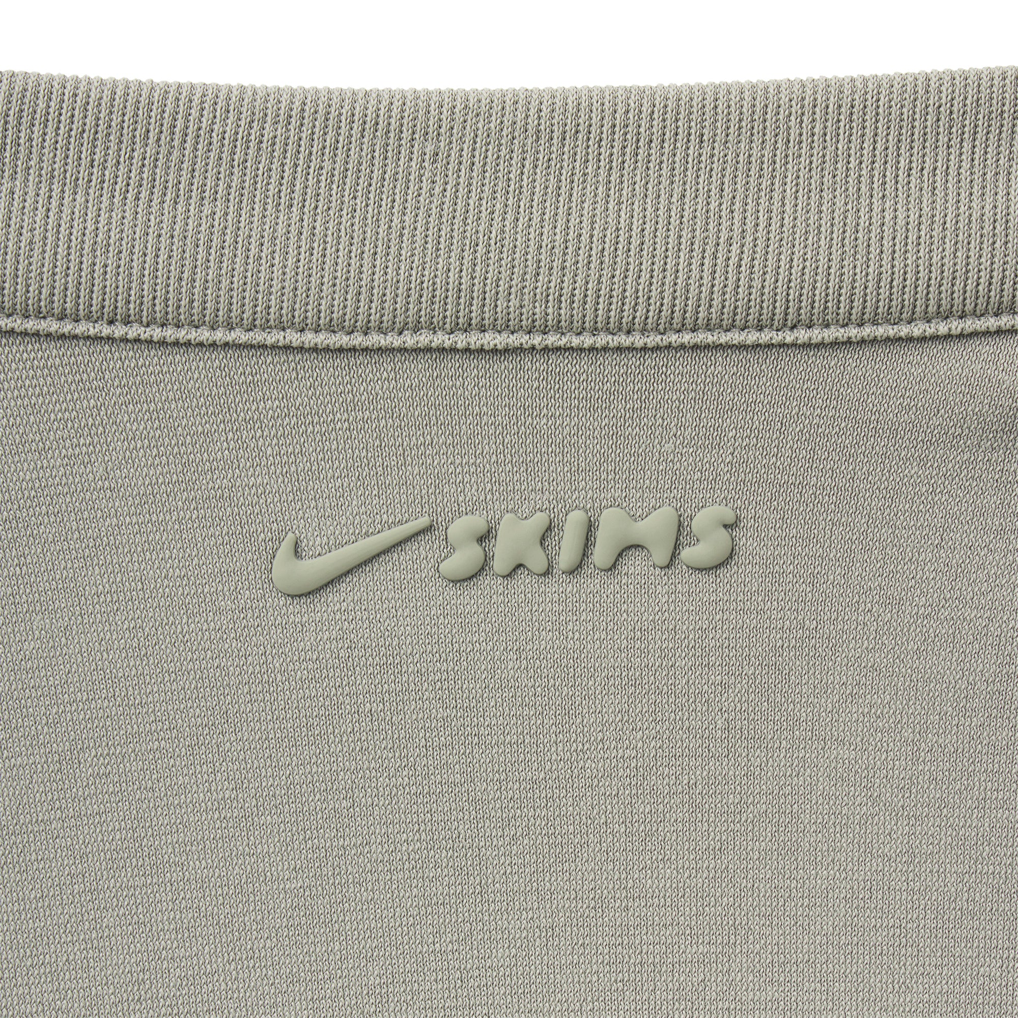 NikeSKIMS STRETCH KNIT WRAP LONG SLEEVE CROPPED TOP | DUNE - Image 8