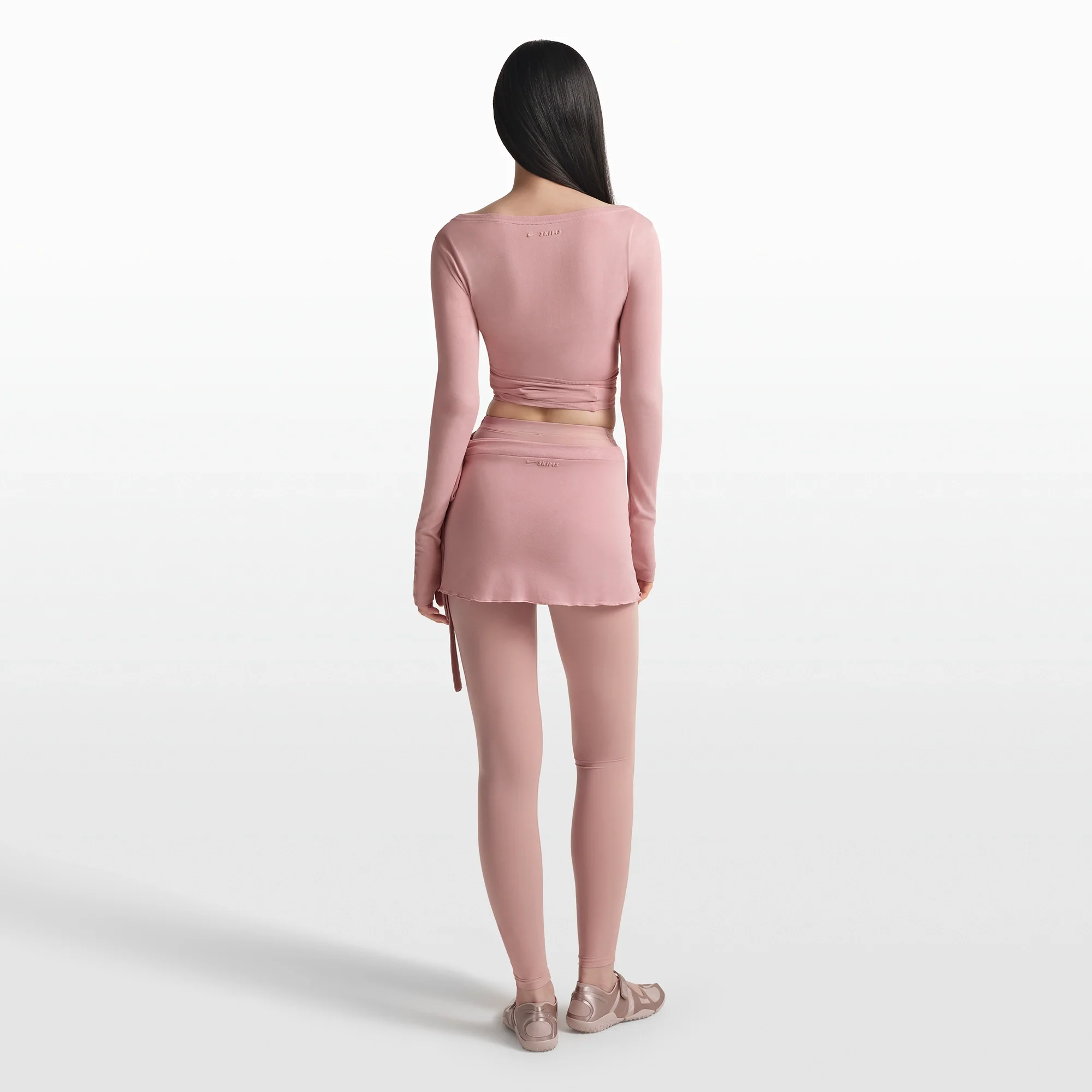 NikeSKIMS STRETCH KNIT WRAP SKIRT | HIMALAYAN - Image 6
