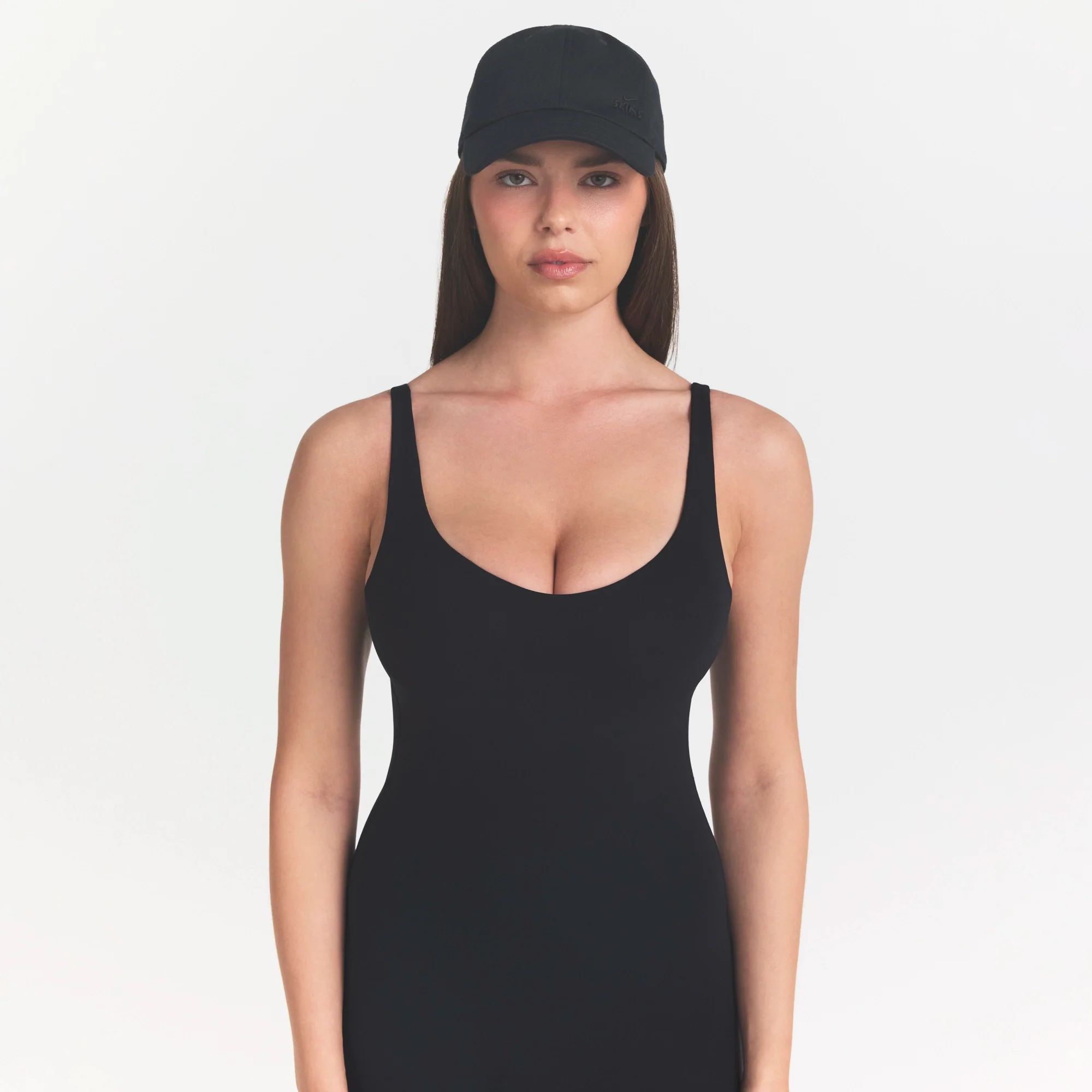 NikeSKIMS STUDIO STRETCH 29" ONE PIECE | OBSIDIAN - Image 3