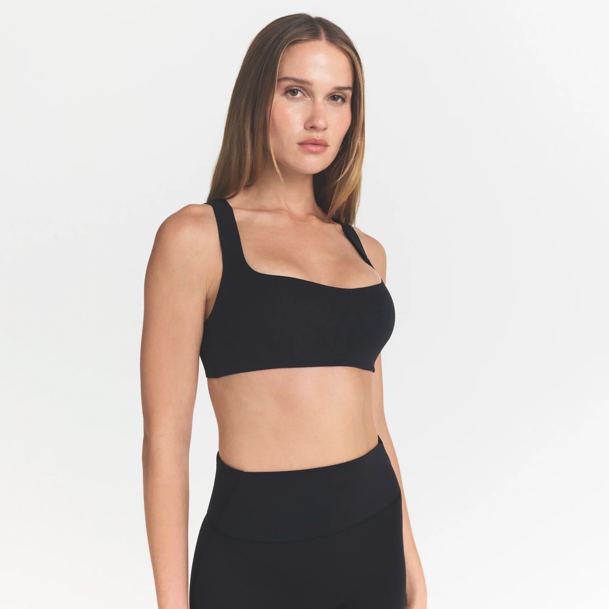 NikeSKIMS STUDIO STRETCH RACER BACK BRA | OBSIDIAN - Image 3