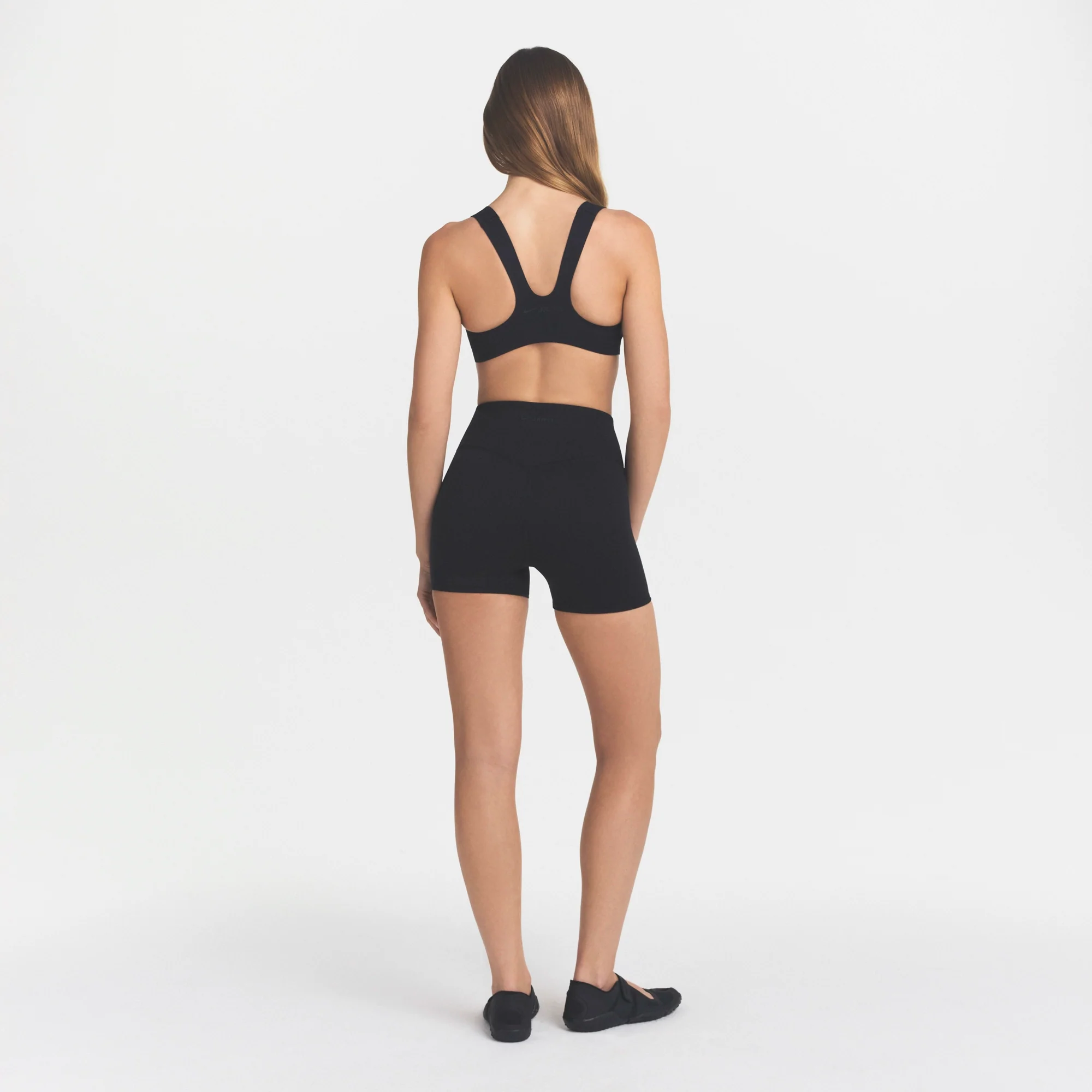NikeSKIMS STUDIO STRETCH RACER BACK BRA | OBSIDIAN - Image 5
