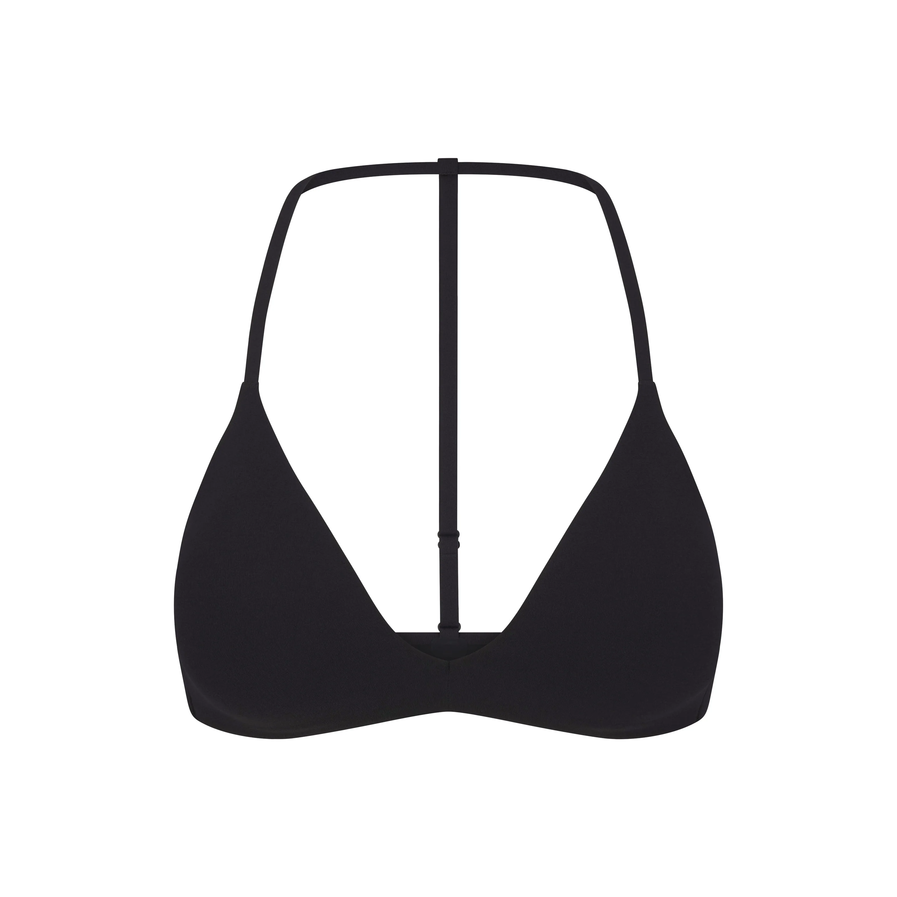 NikeSKIMS STUDIO STRETCH T-BACK TRIANGLE BRA | OBSIDIAN