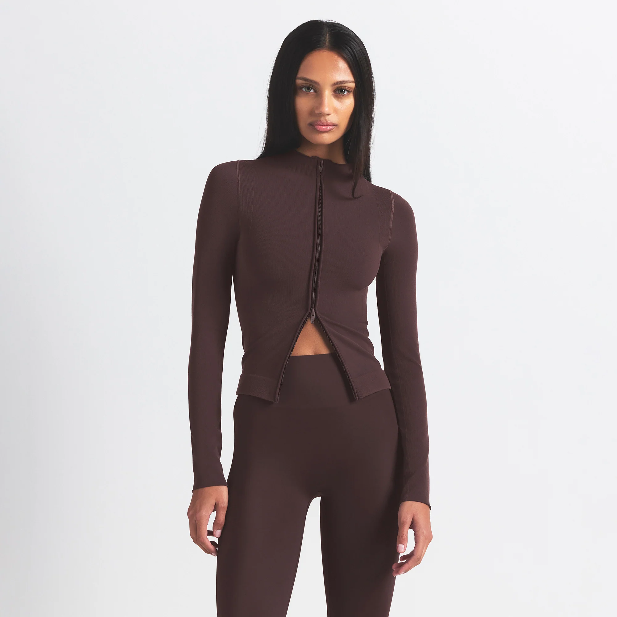NikeSKIMS VINTAGE SEAMLESS FULL ZIP JACKET | PHOENIX - Image 4