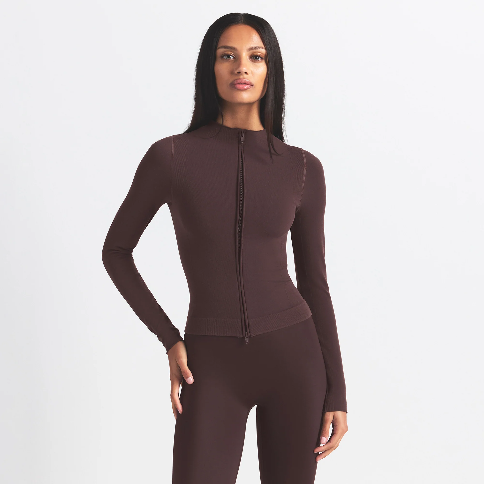 NikeSKIMS VINTAGE SEAMLESS FULL ZIP JACKET | PHOENIX - Image 5