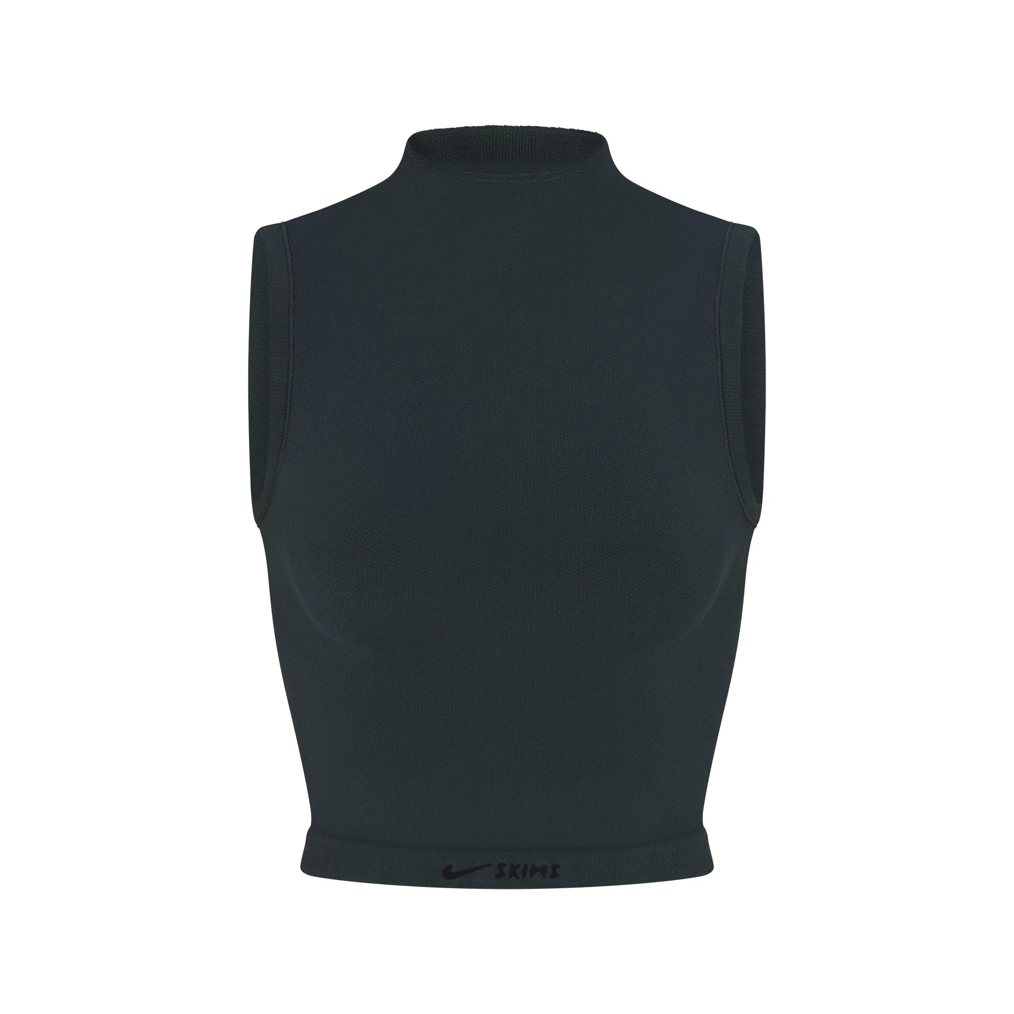 NikeSKIMS VINTAGE SEAMLESS MOCK NECK BRA TOP | DARK TEAL