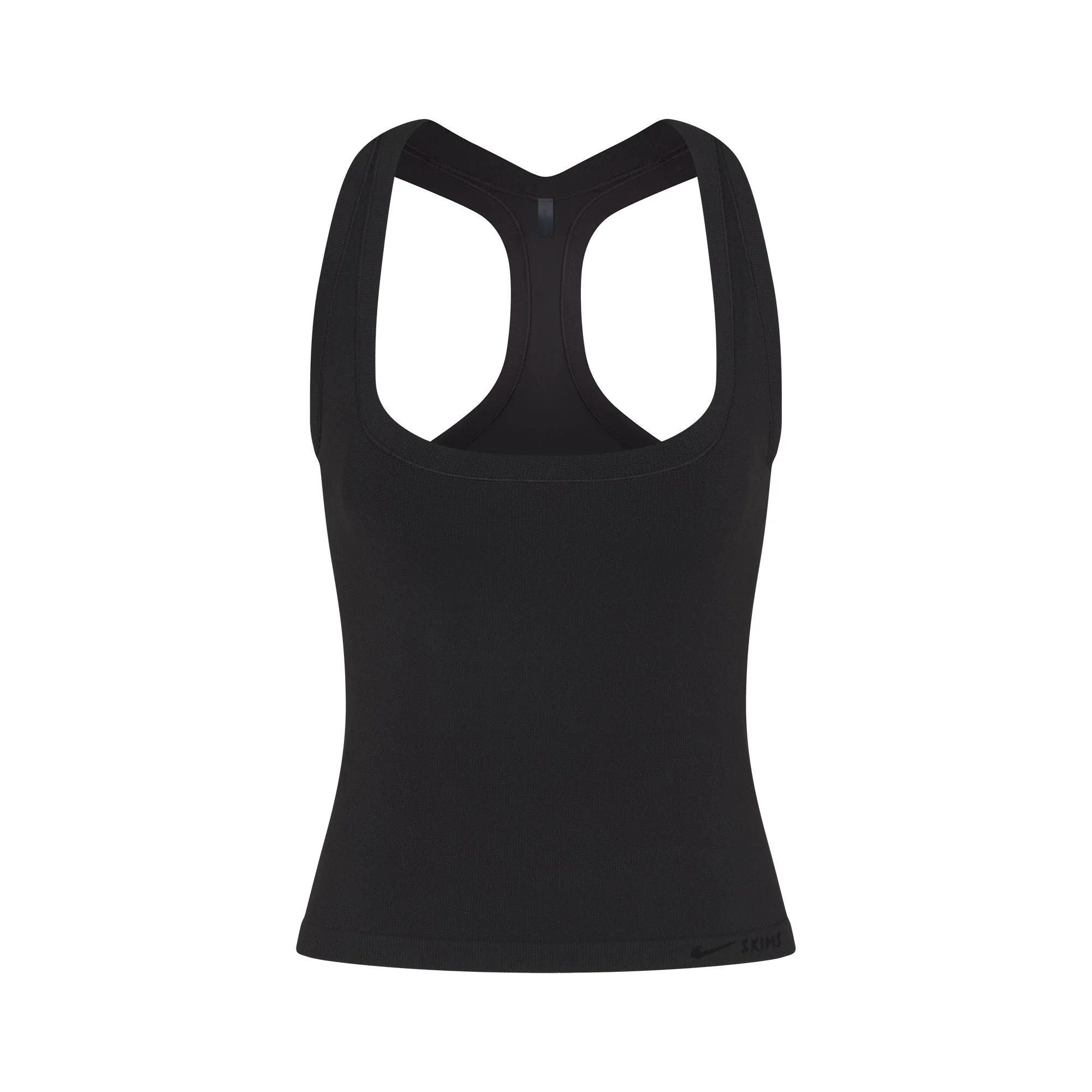 NikeSKIMS VINTAGE SEAMLESS RACER BACK TANK | OBSIDIAN