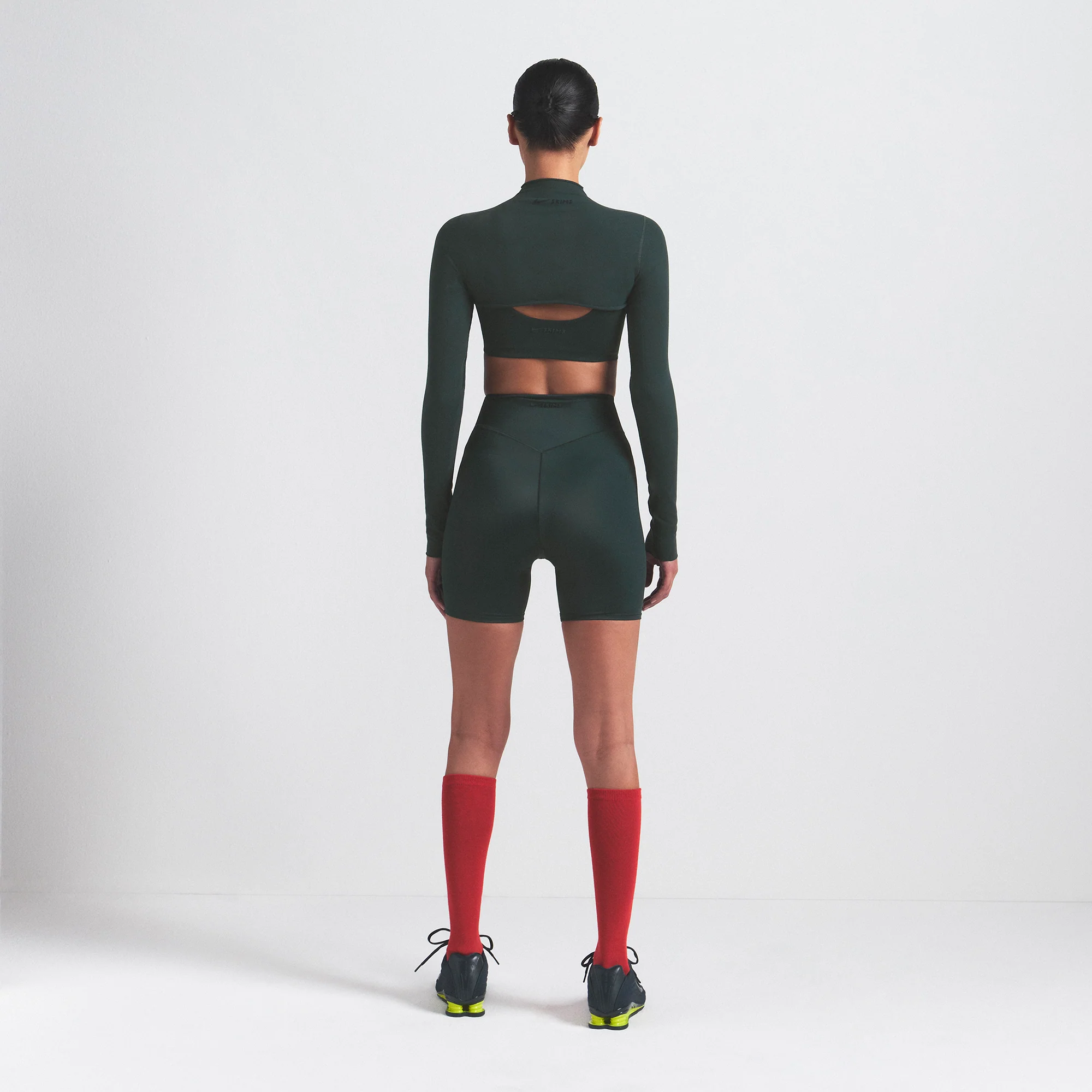 NikeSKIMS VINTAGE SEAMLESS SHRUG | DARK TEAL - Image 4