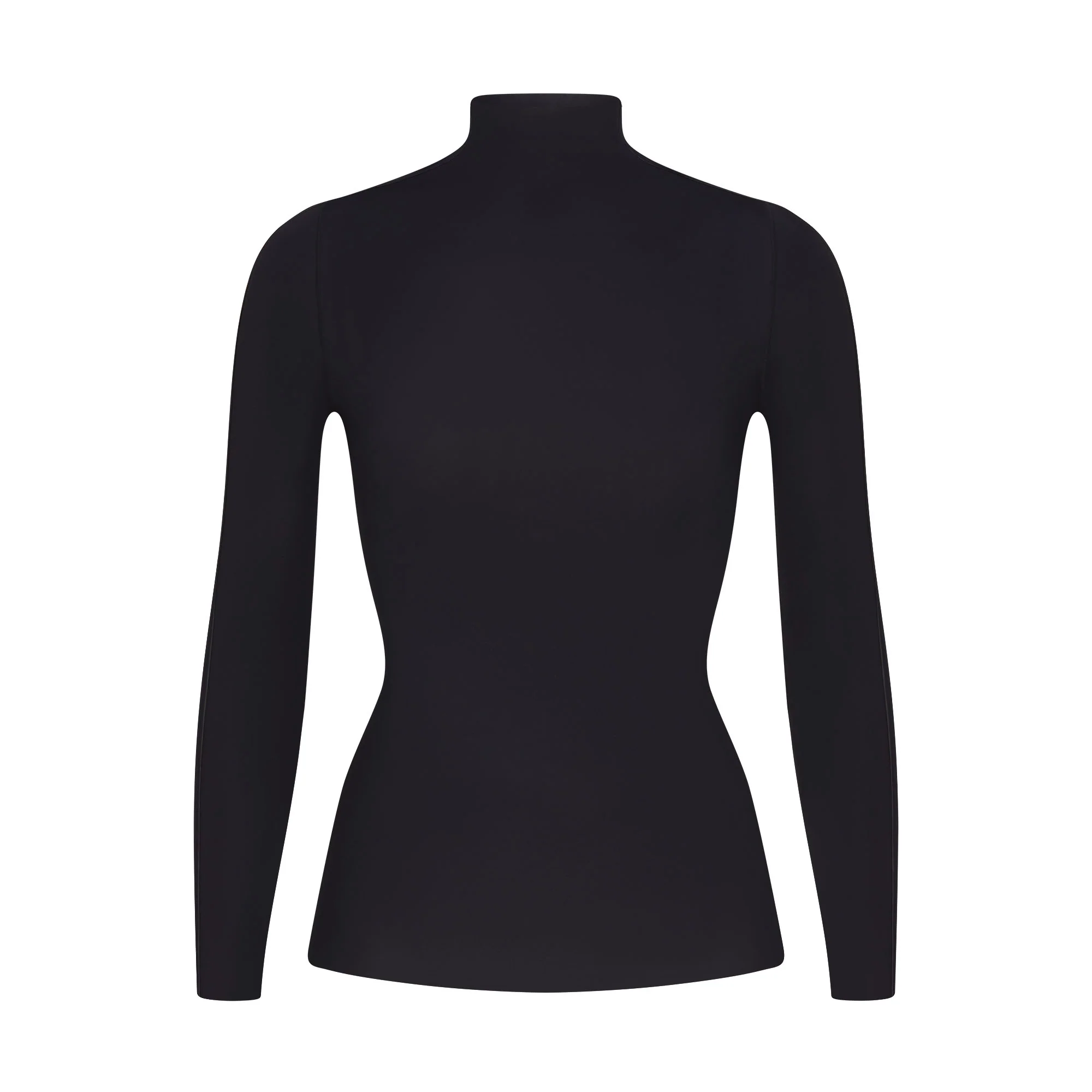 NikeSKIMS WEIGHTLESS LAYERS MOCK NECK LONG SLEEVE TOP | OBSIDIAN