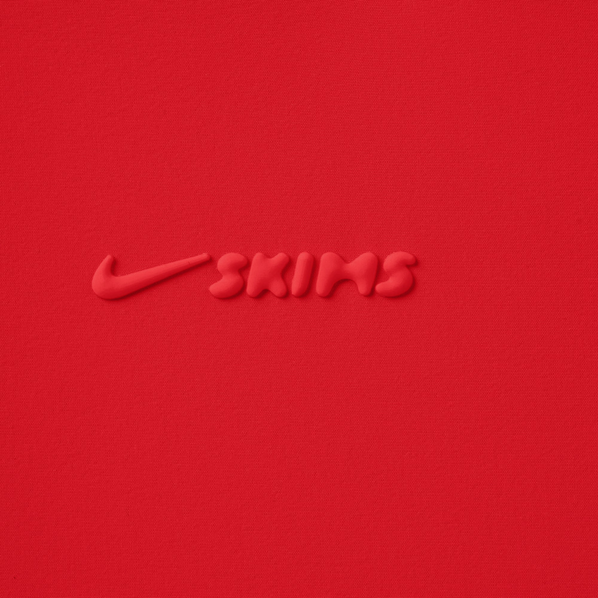 NikeSKIMS WOVEN NYLON CROP JACKET | RUBY - Image 5