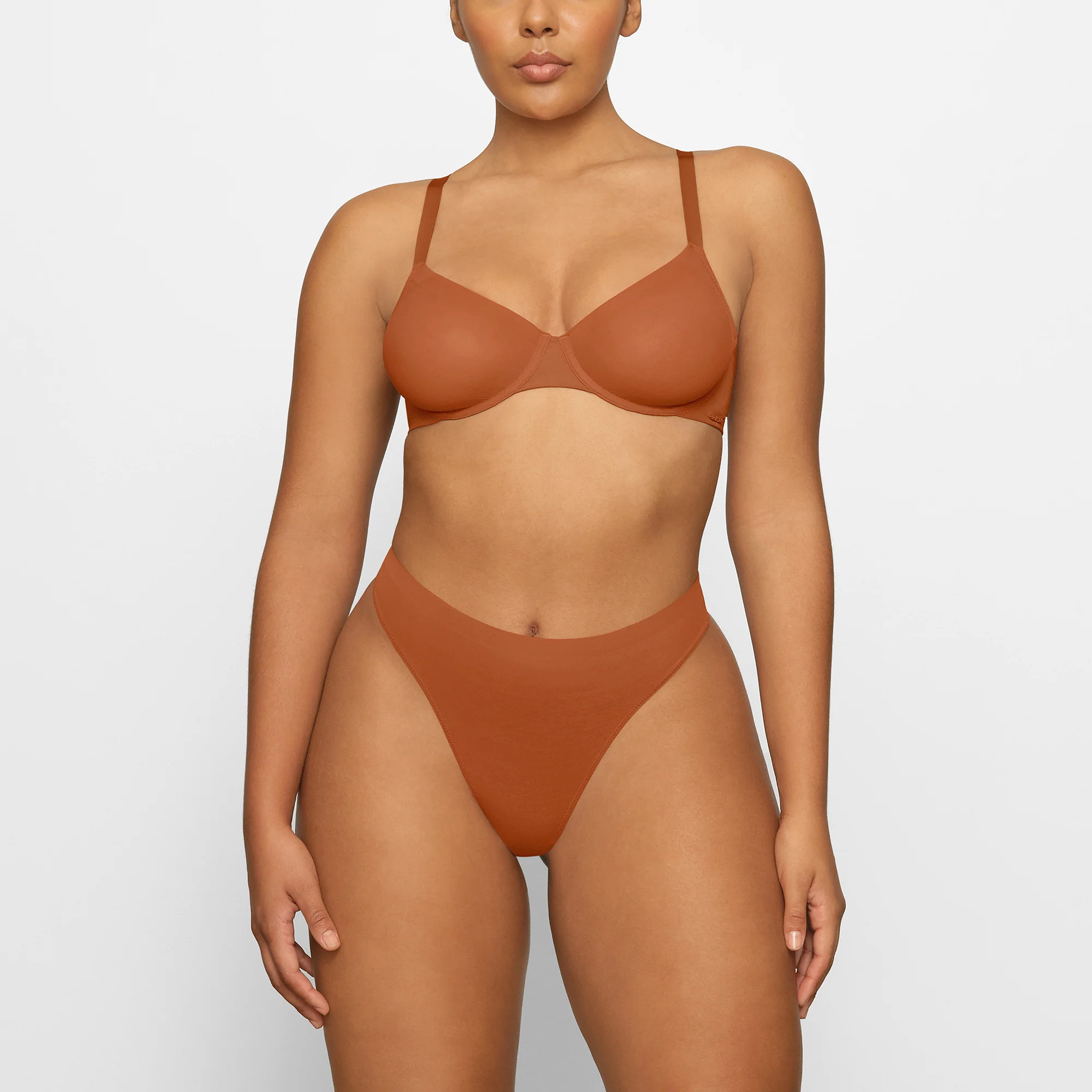 NO SHOW UNLINED DEMI BRA | BRONZE - Image 2