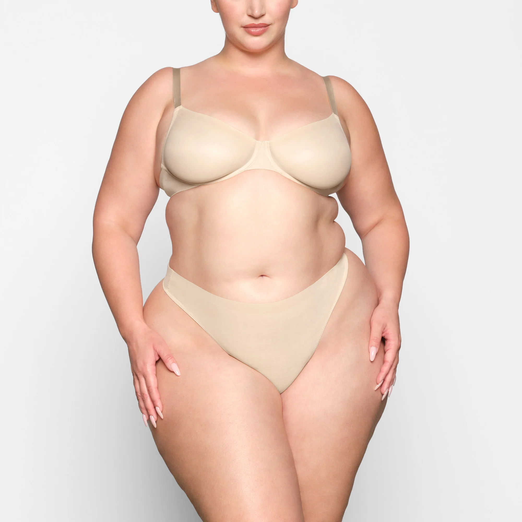 NO SHOW UNLINED DEMI BRA | SAND - Image 2
