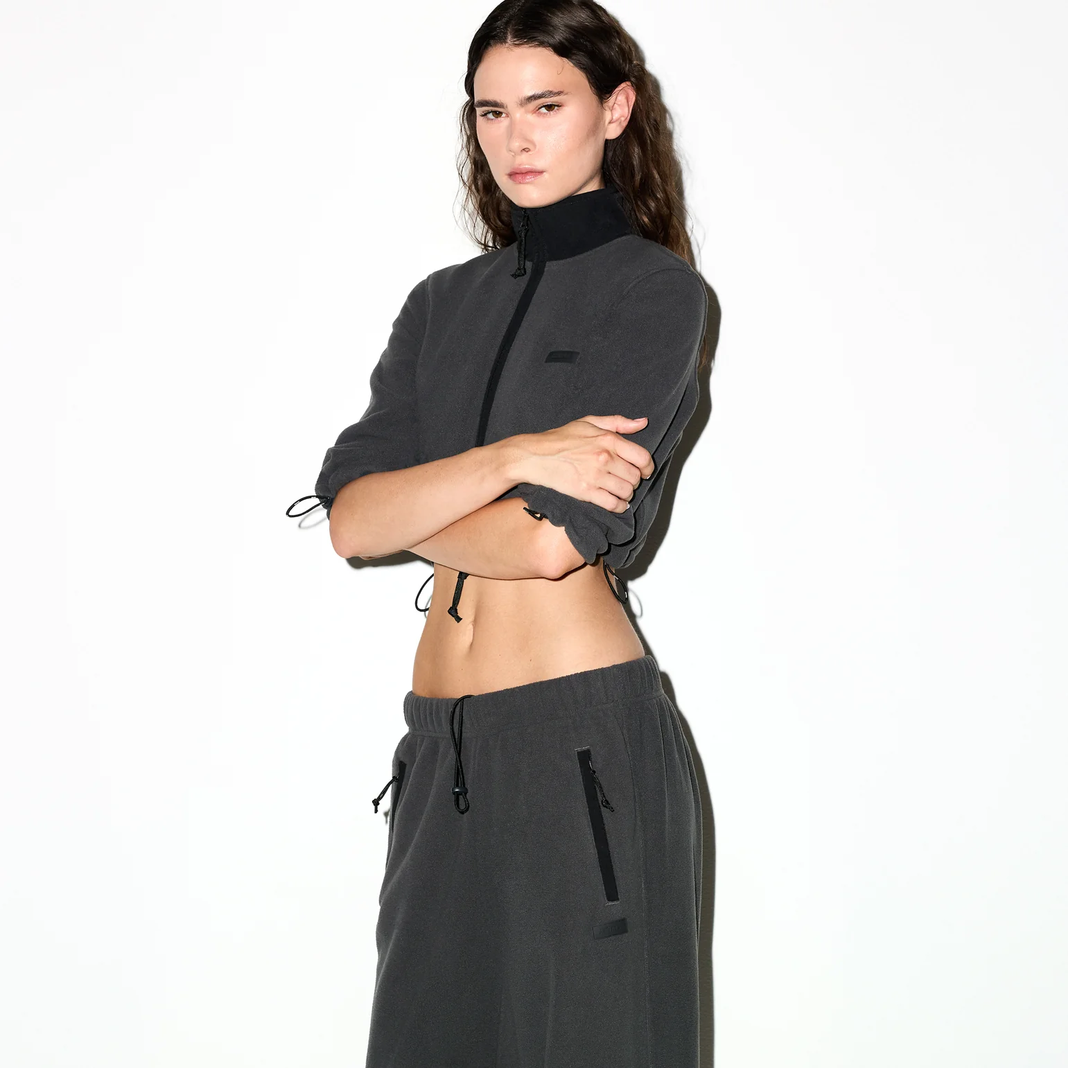 OUTDOOR FLEECE STRAIGHT LEG PANT | ASH - Image 4