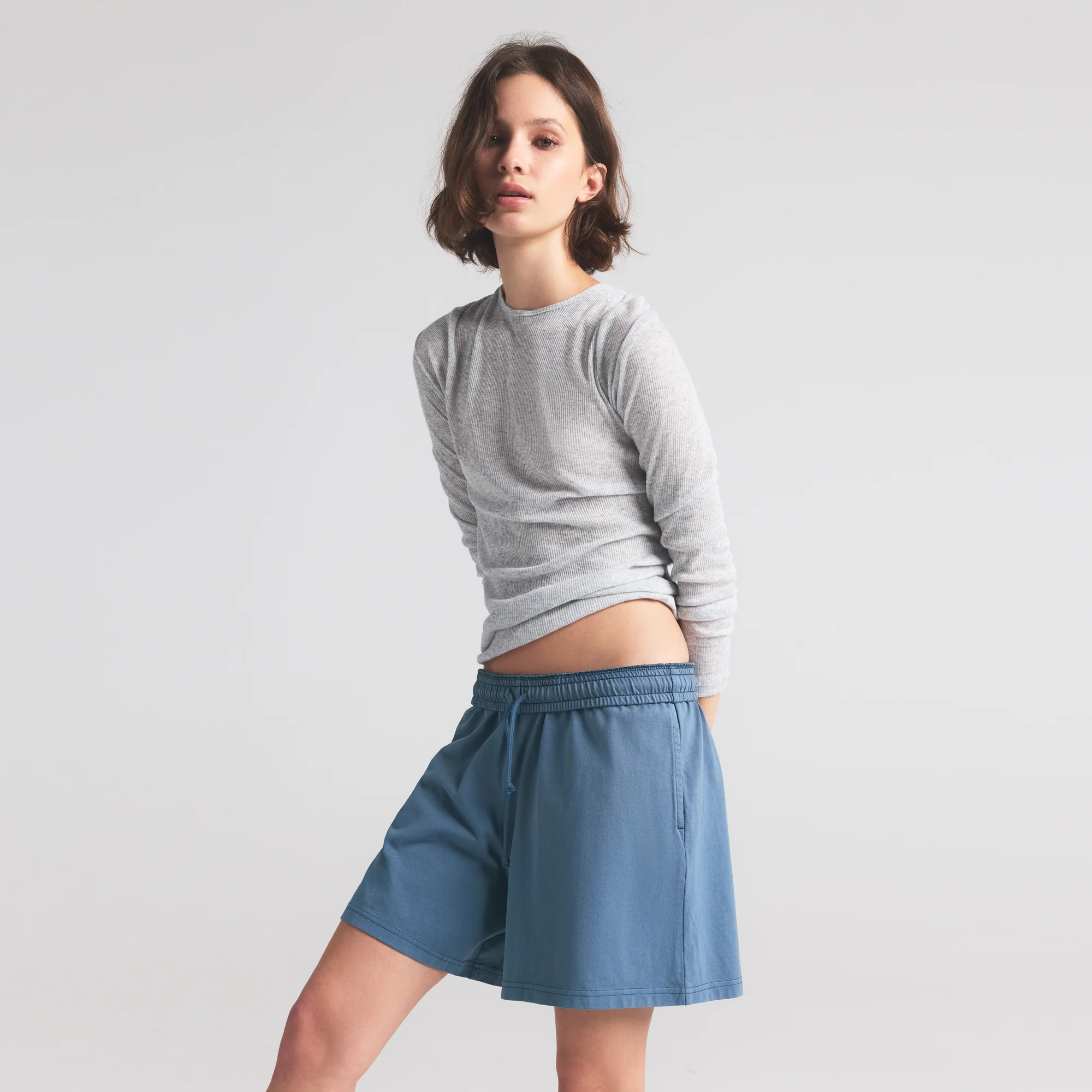 OUTDOOR HEAVY JERSEY LONG SHORT | HARBOR - Image 3