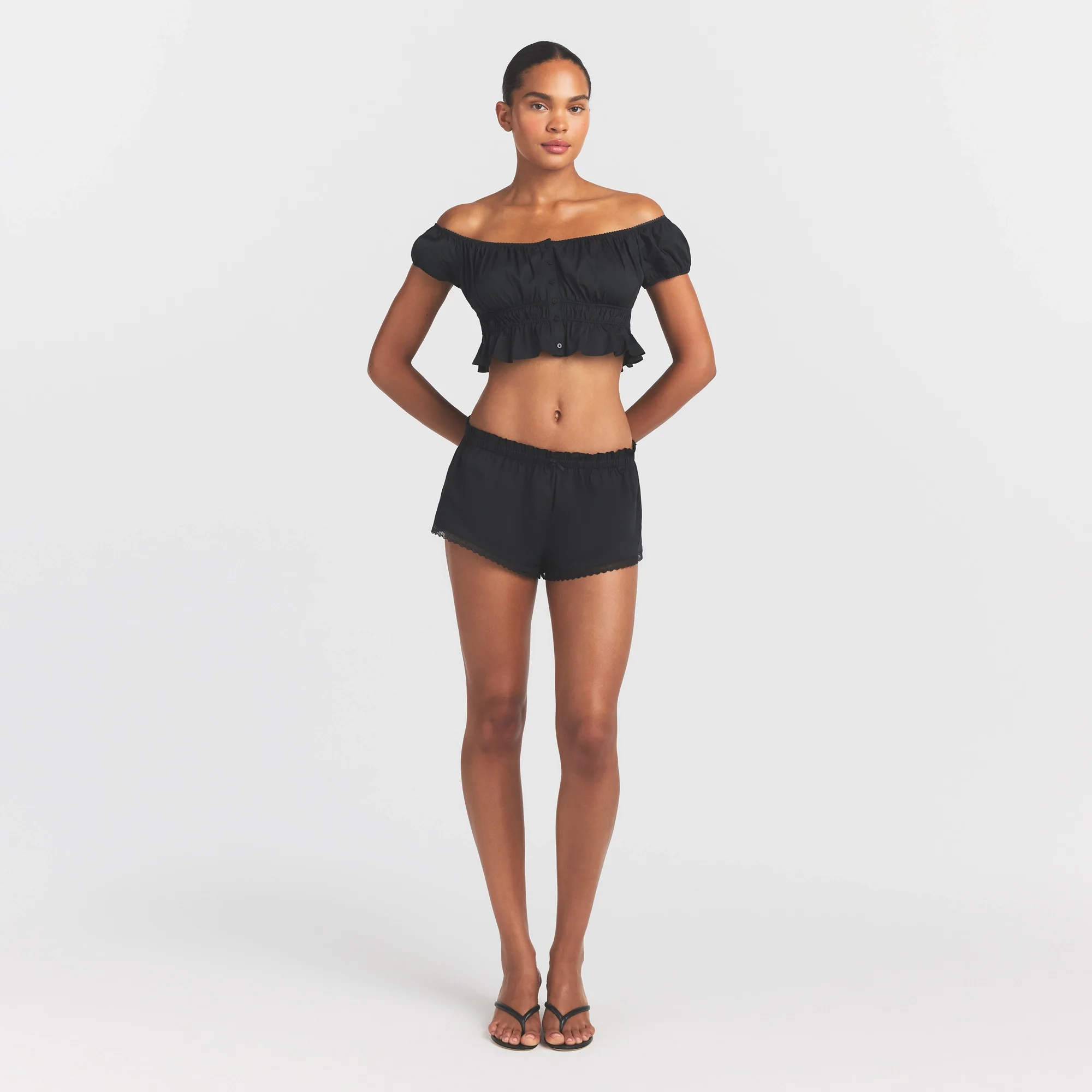POPLIN APPAREL SHORT | ONYX - Image 2