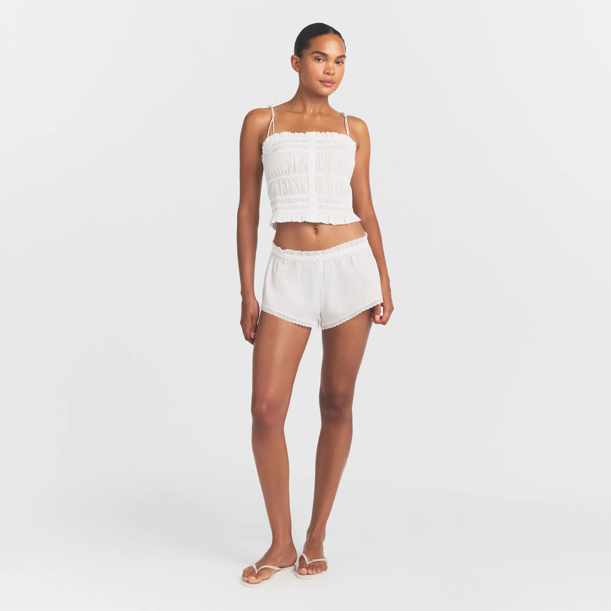 POPLIN APPAREL SHORT | SNOW - Image 2